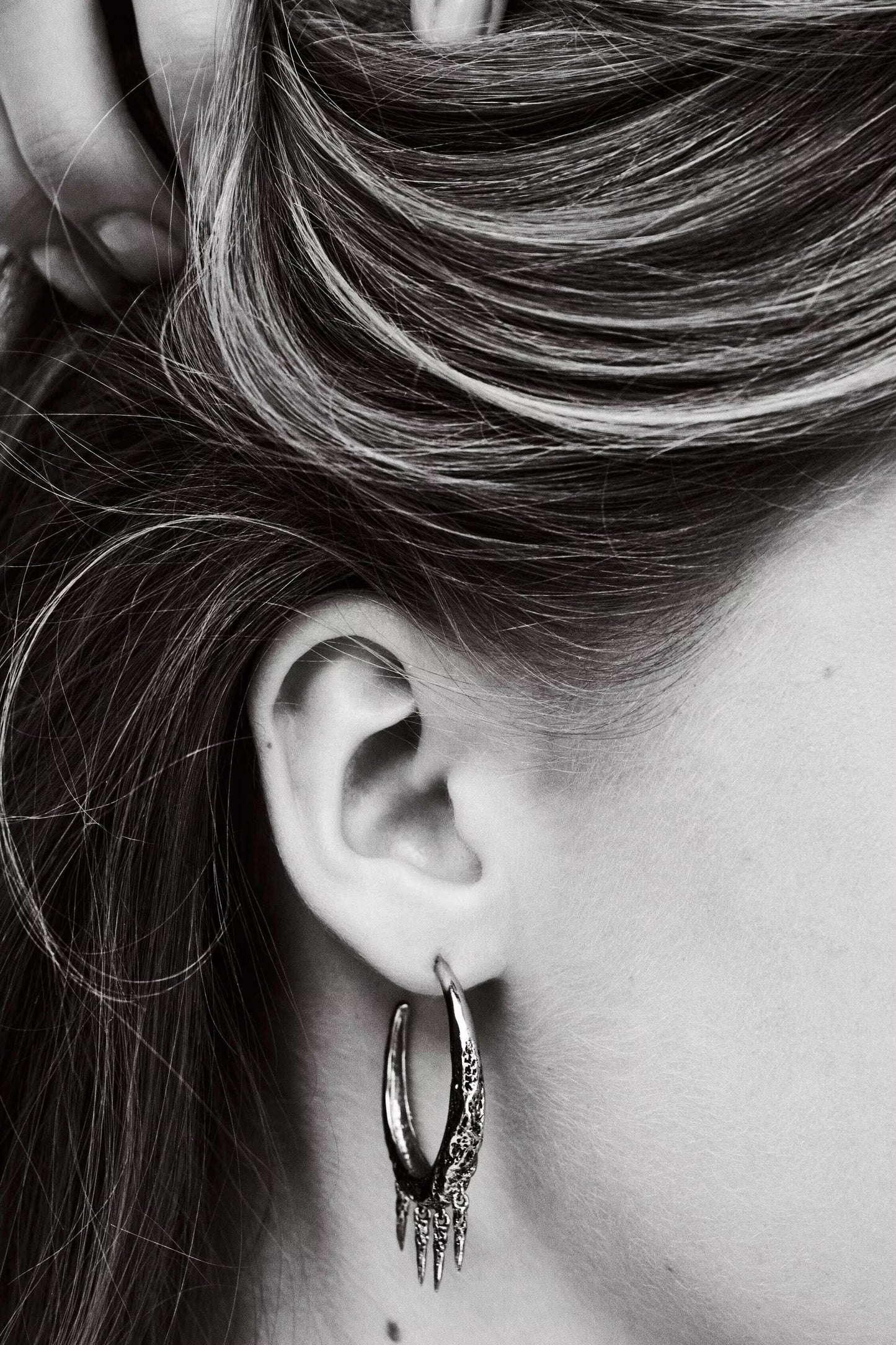 ba&sh Hoop Earrings Alena Gray