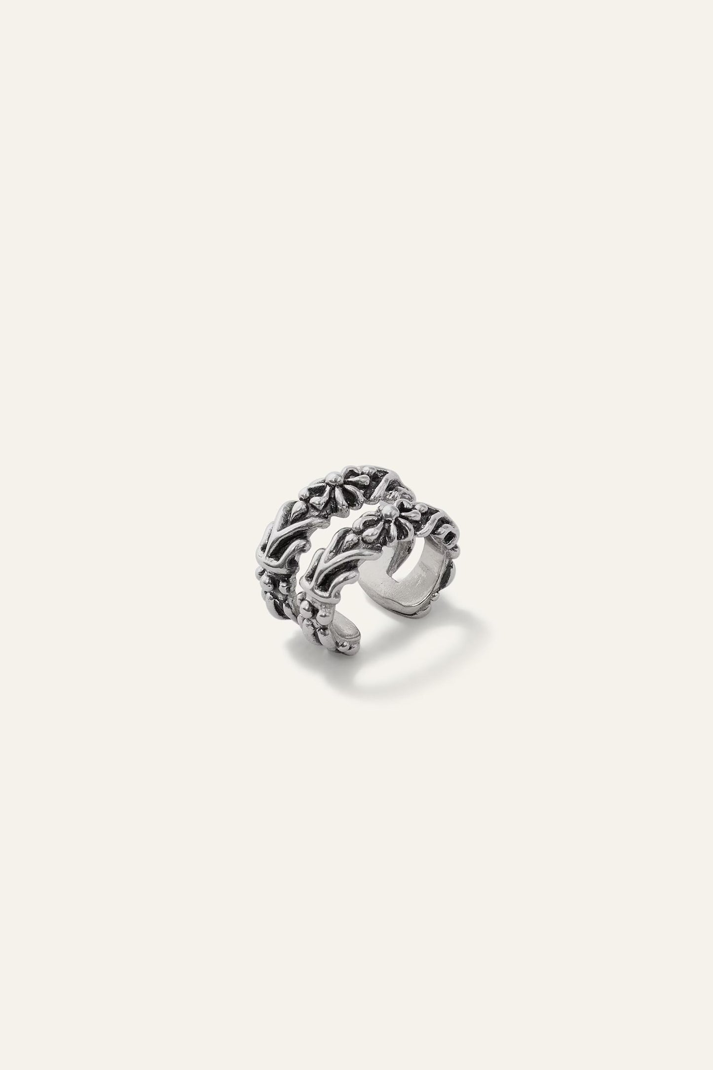 ba&sh Silver Ear Cuff Prune Gray