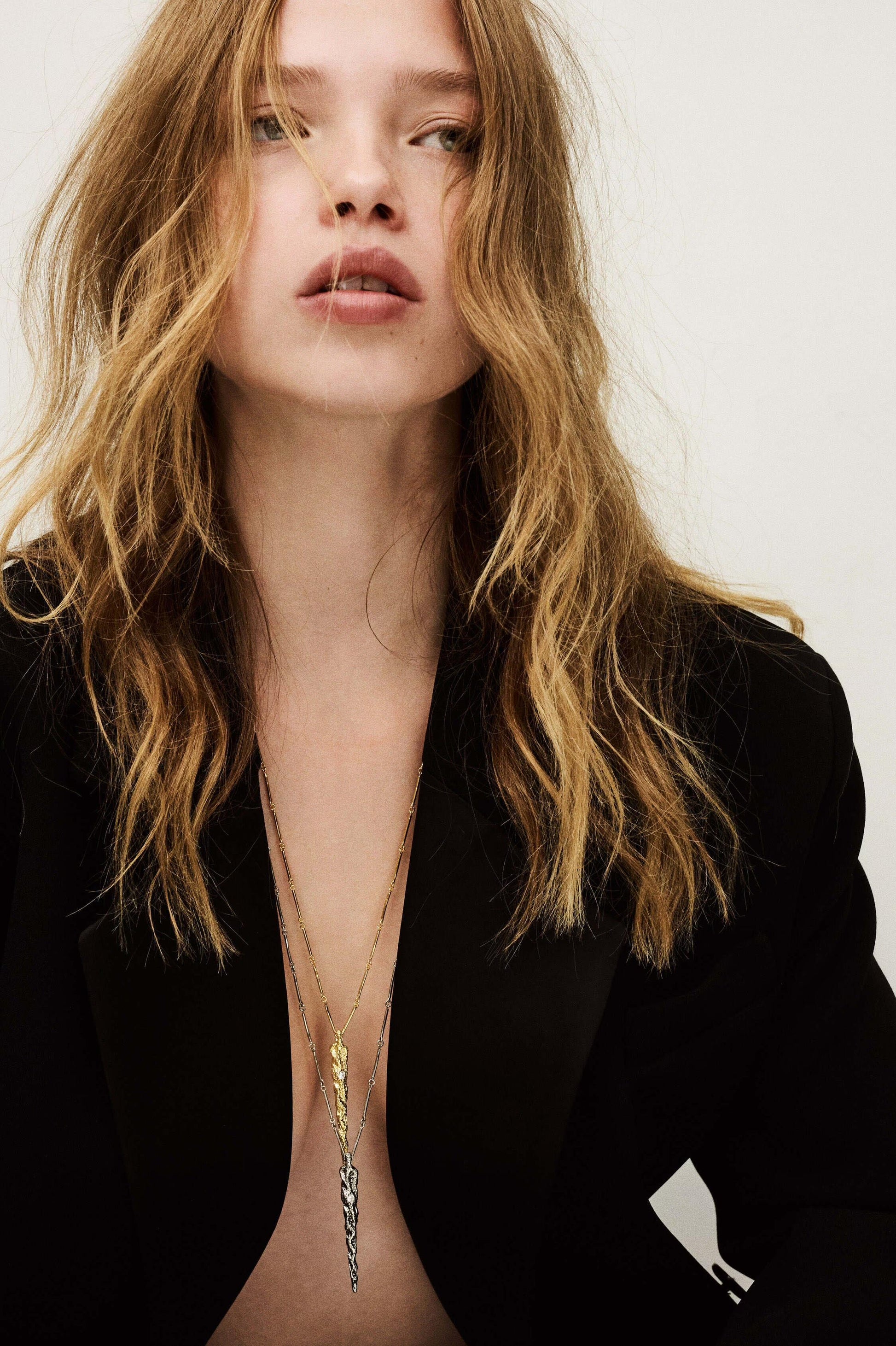 ba&sh Long Zircon Necklace Angela Gray