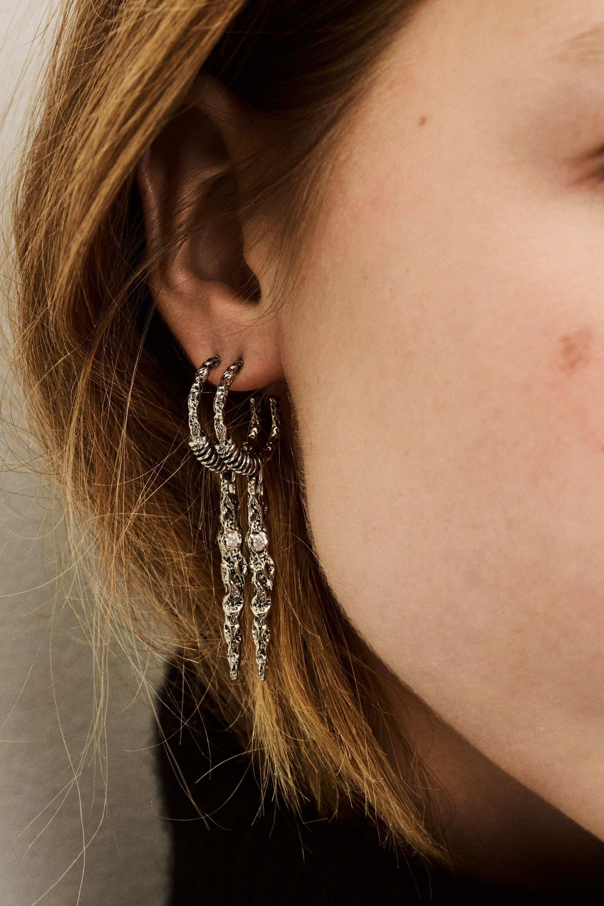 ba&sh Zircon Earring Oudi Gray