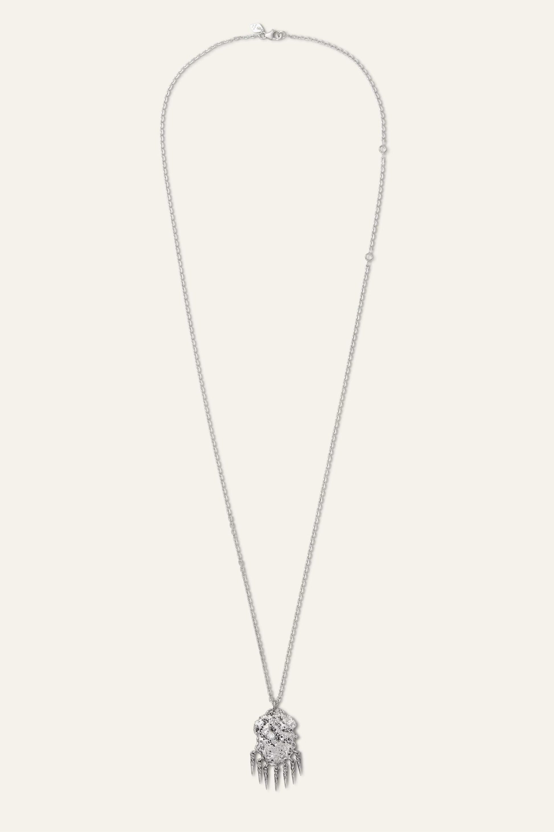ba&sh Zircon Pendant Necklace Anouchka Gray