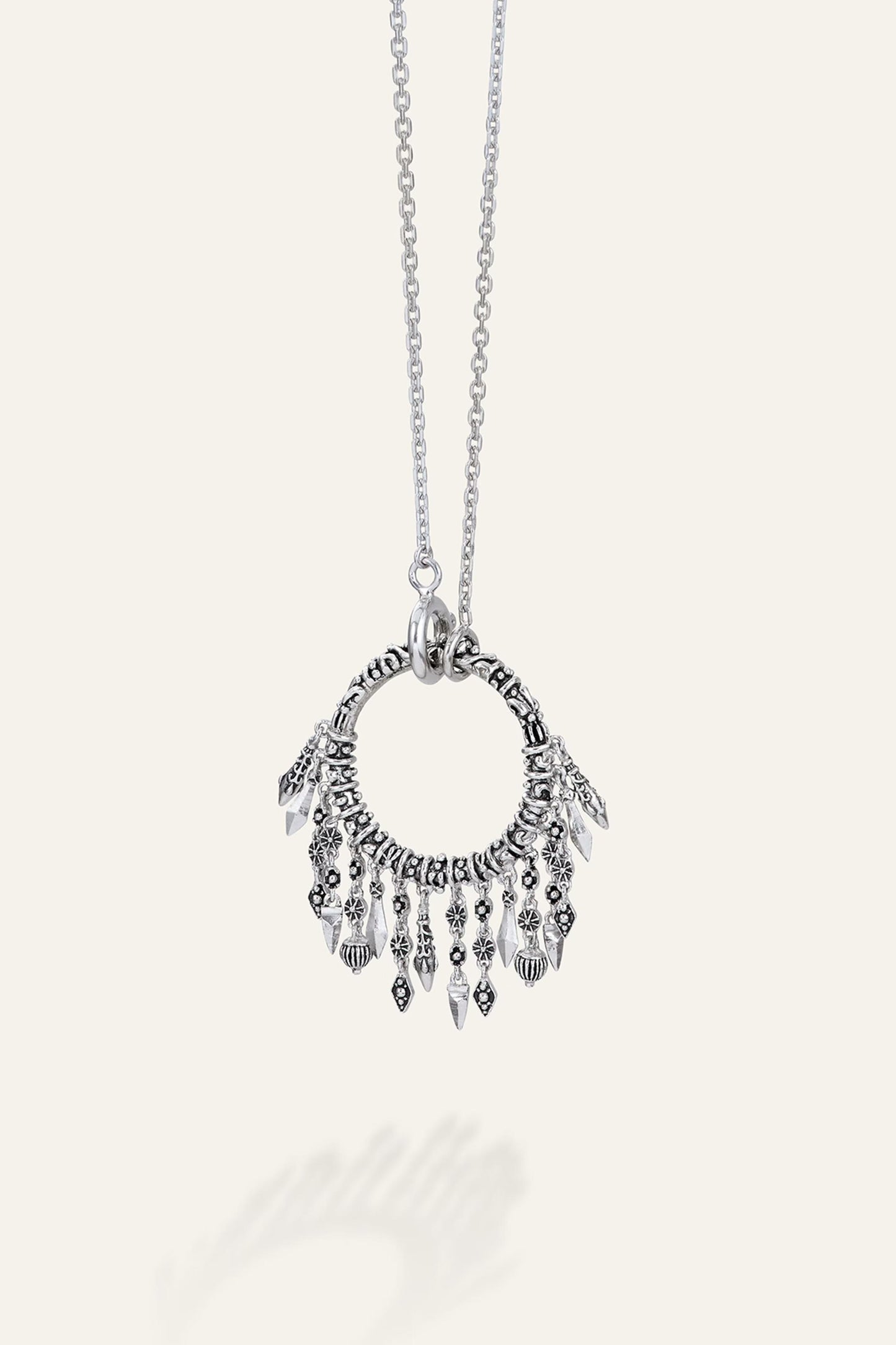 ba&sh Long Ring Necklace Lina Gray