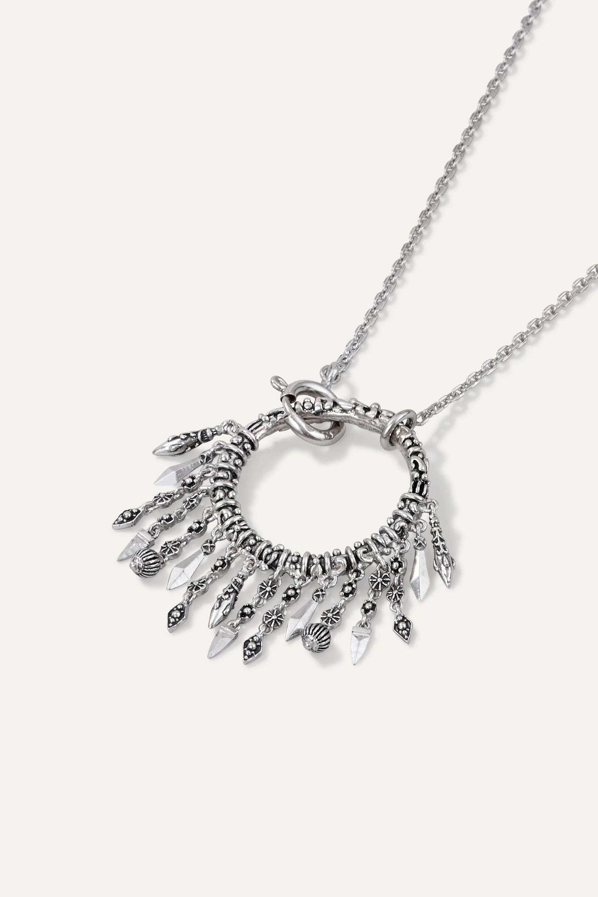 ba&sh Long Ring Necklace Lina Gray