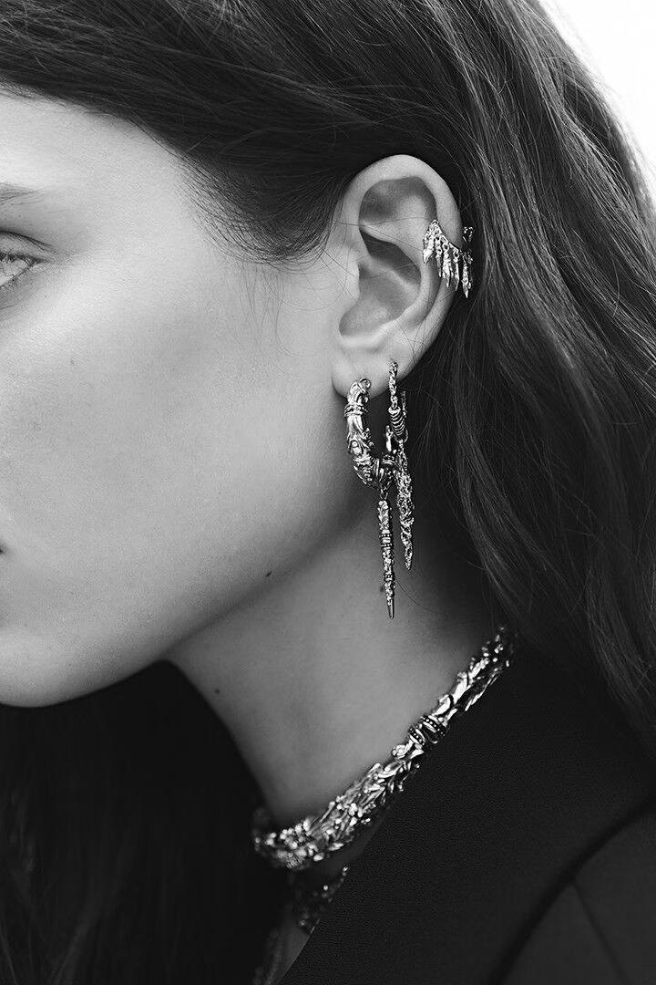 ba&sh Hoop Earring Mina Gray
