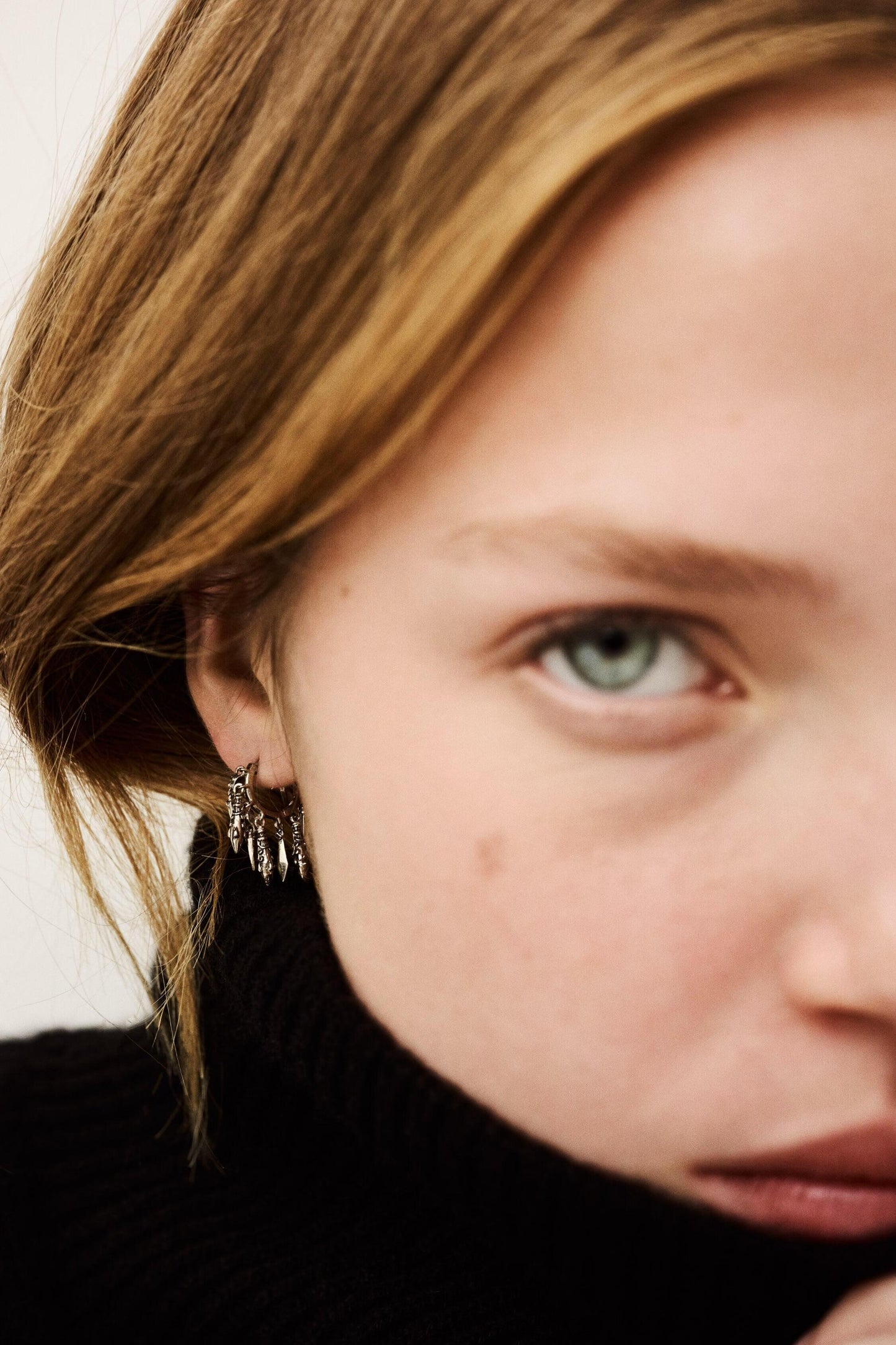 ba&sh Hoop Earring Mina Gray
