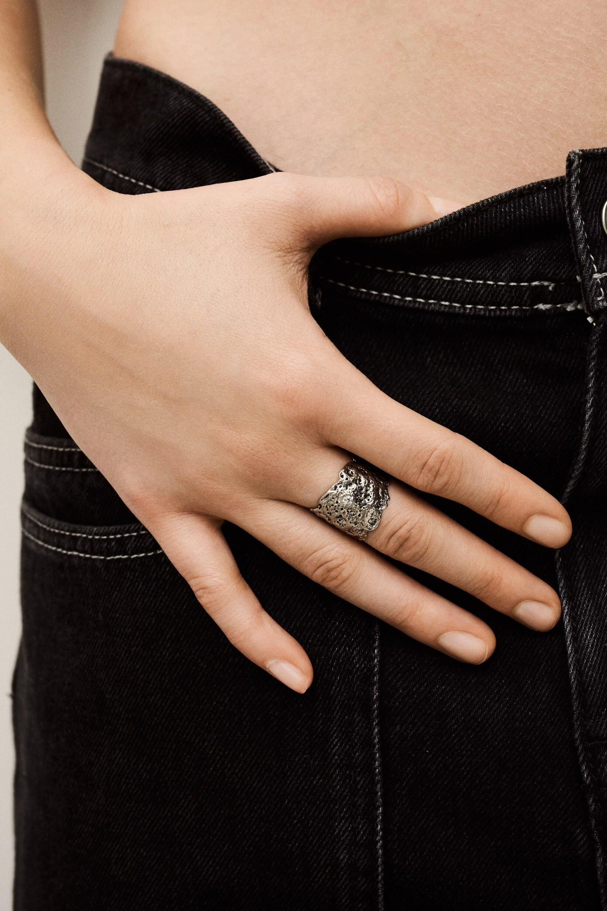 ba&sh Zircon Ring Anae Gray