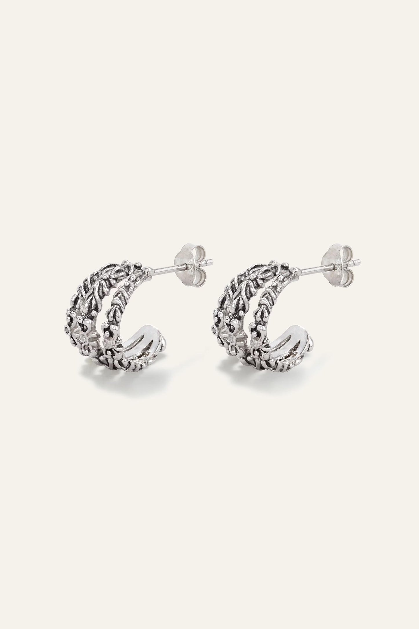ba&sh Zircon Earrings Perrine Gray