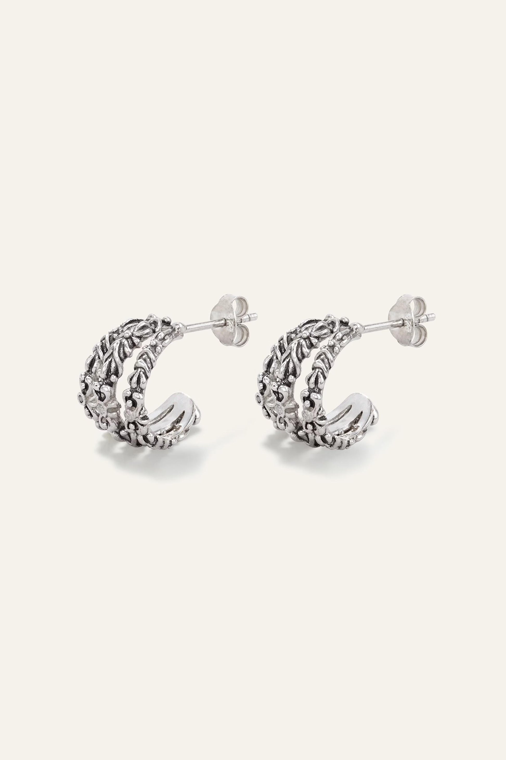 ba&sh Zircon Earrings Perrine Gray