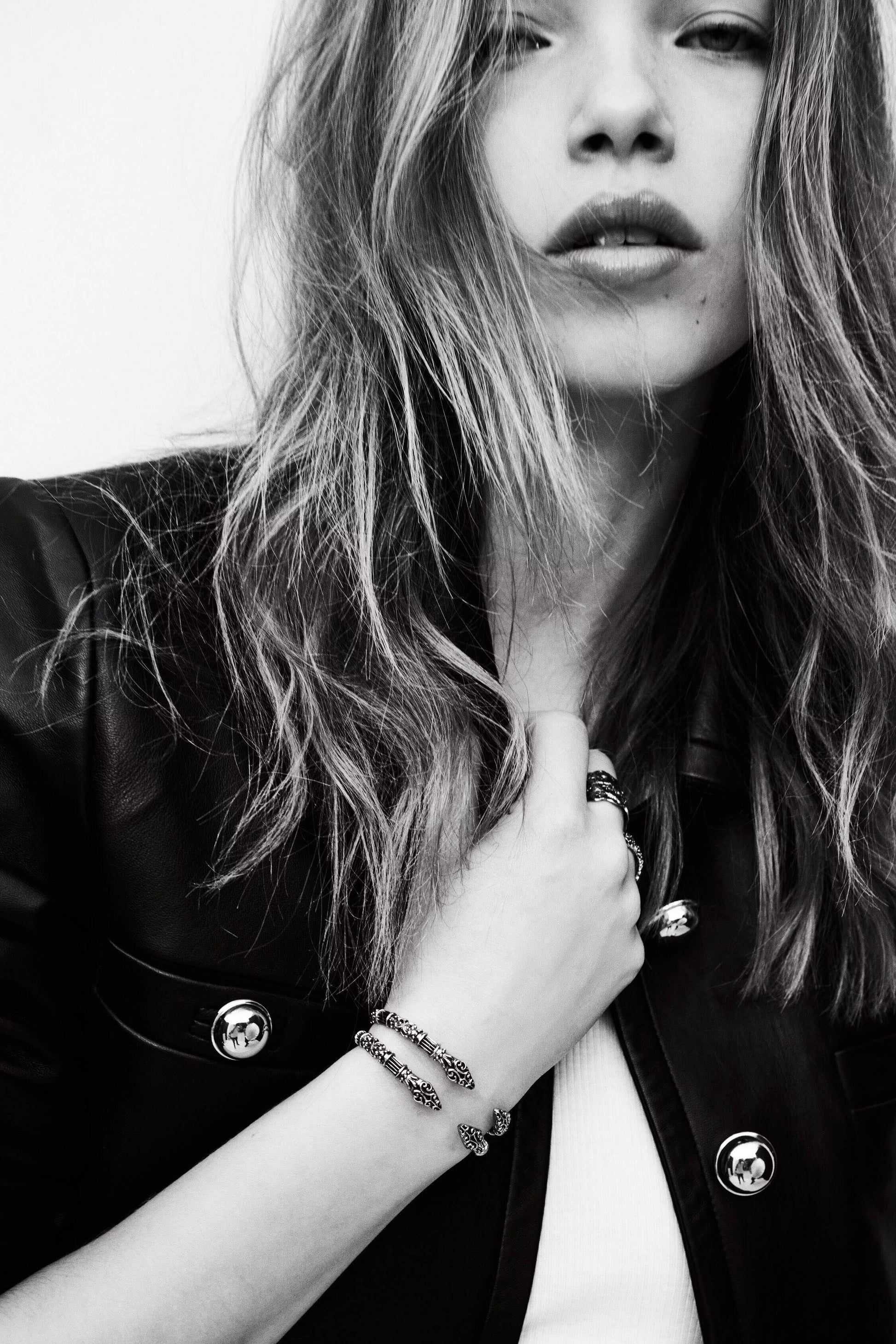 ba&sh Bangle Bracelet Matty Gray