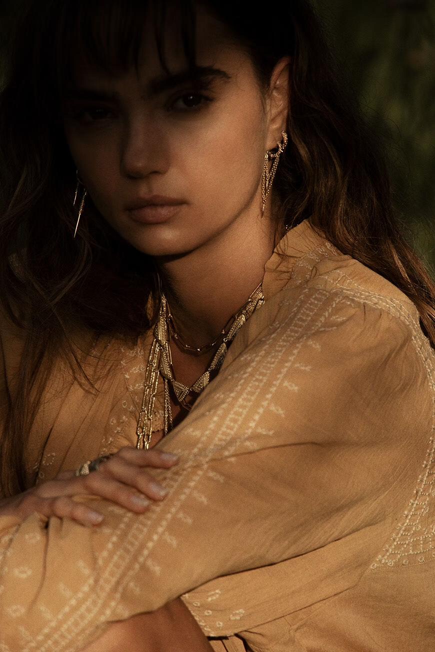 ba&sh Pendant Earring Joey Gold