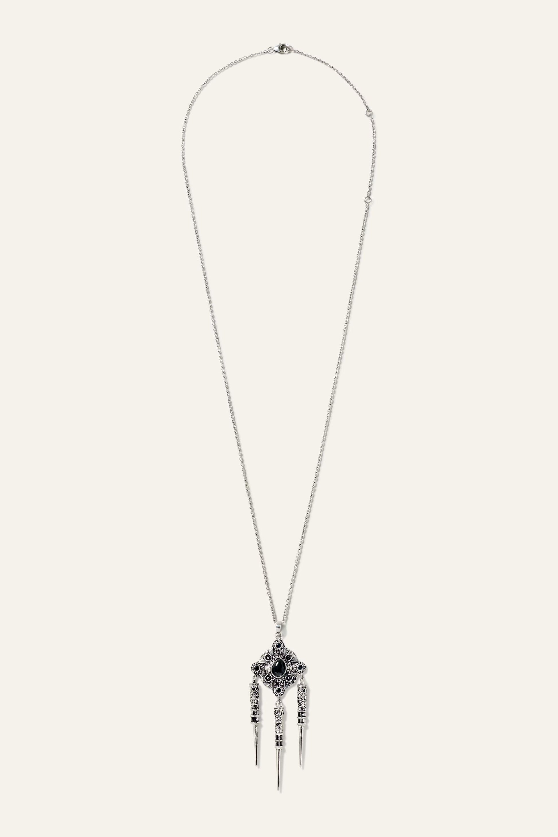 ba&sh Bohemian Style Necklace Noor Gray