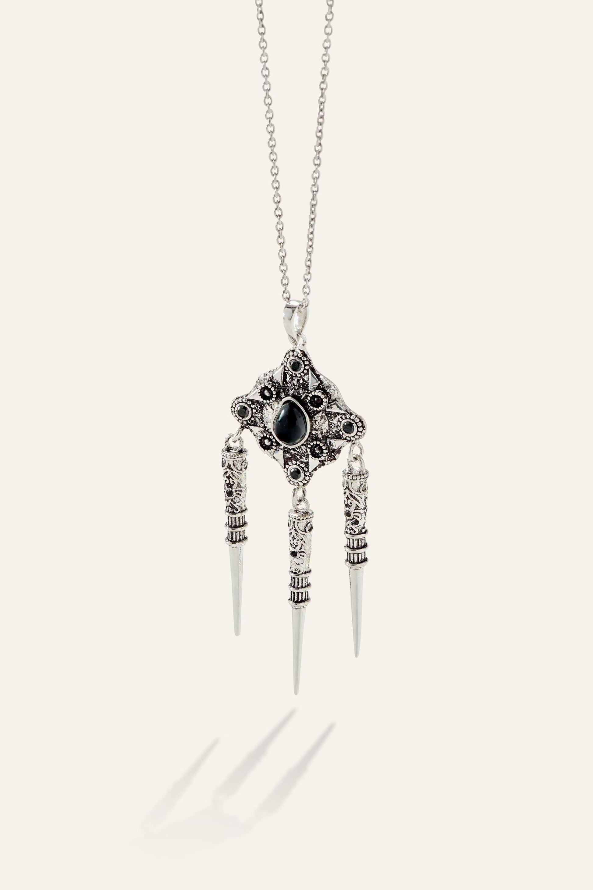 ba&sh Bohemian Style Necklace Noor Gray