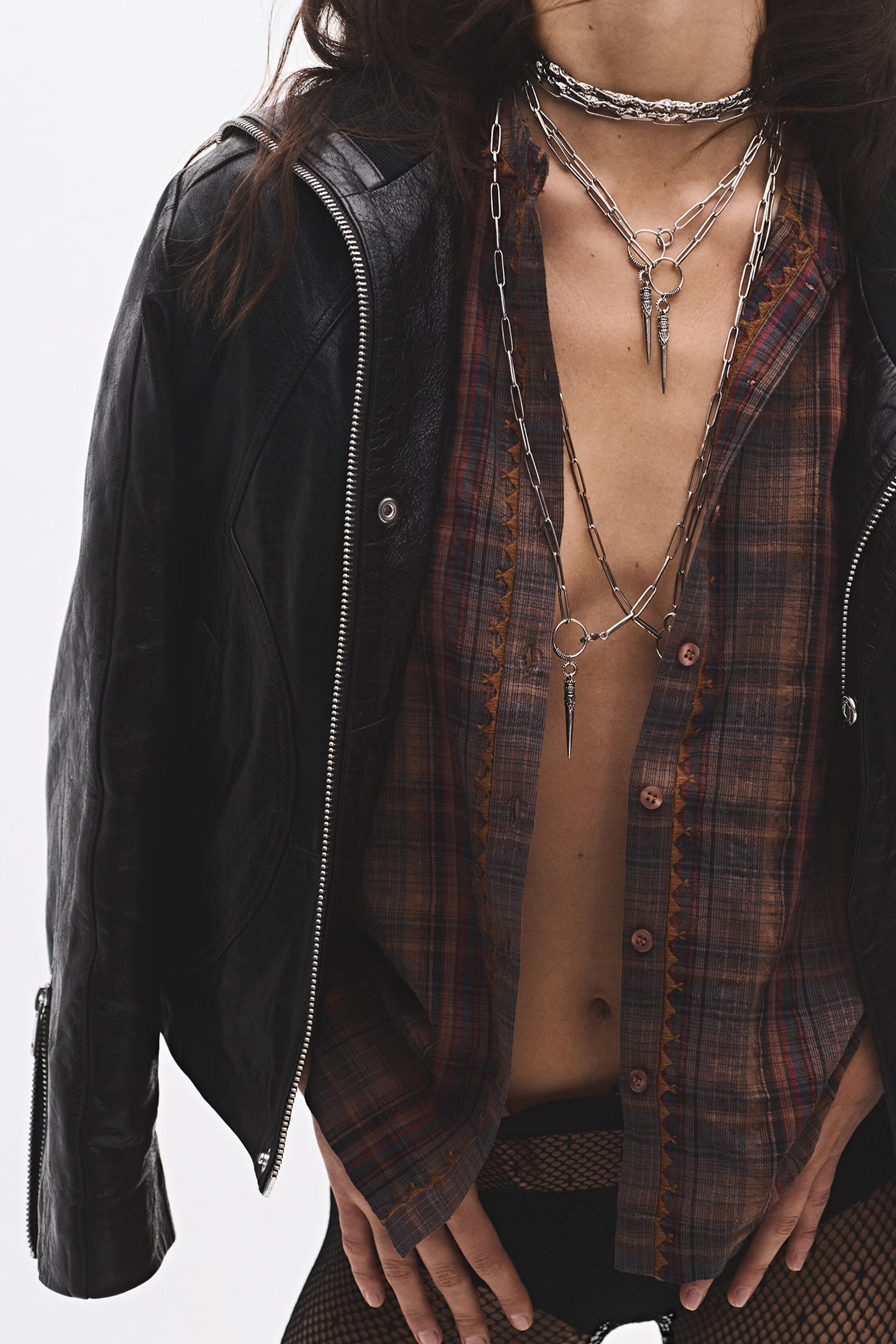 ba&sh Chain Necklace Naomie Gray