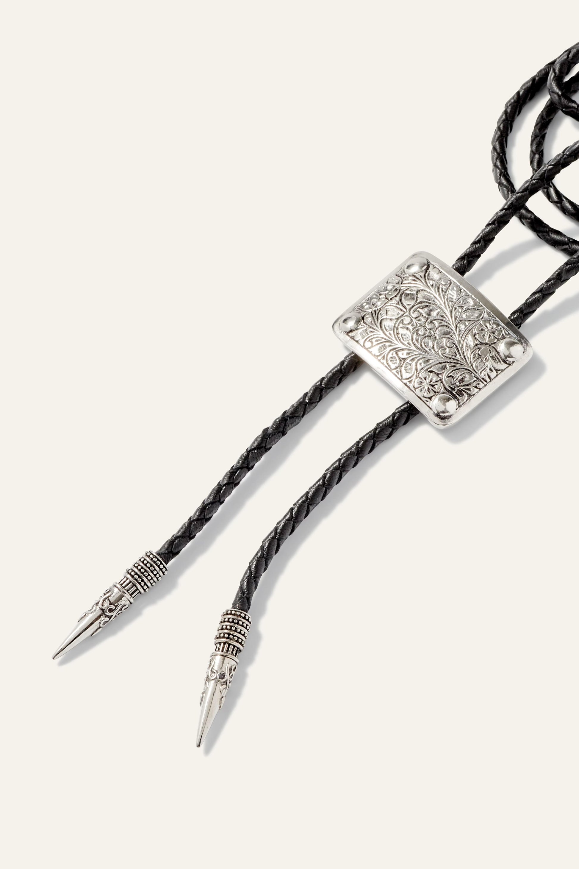ba&sh Silver Bolo Tie Ortan Gray