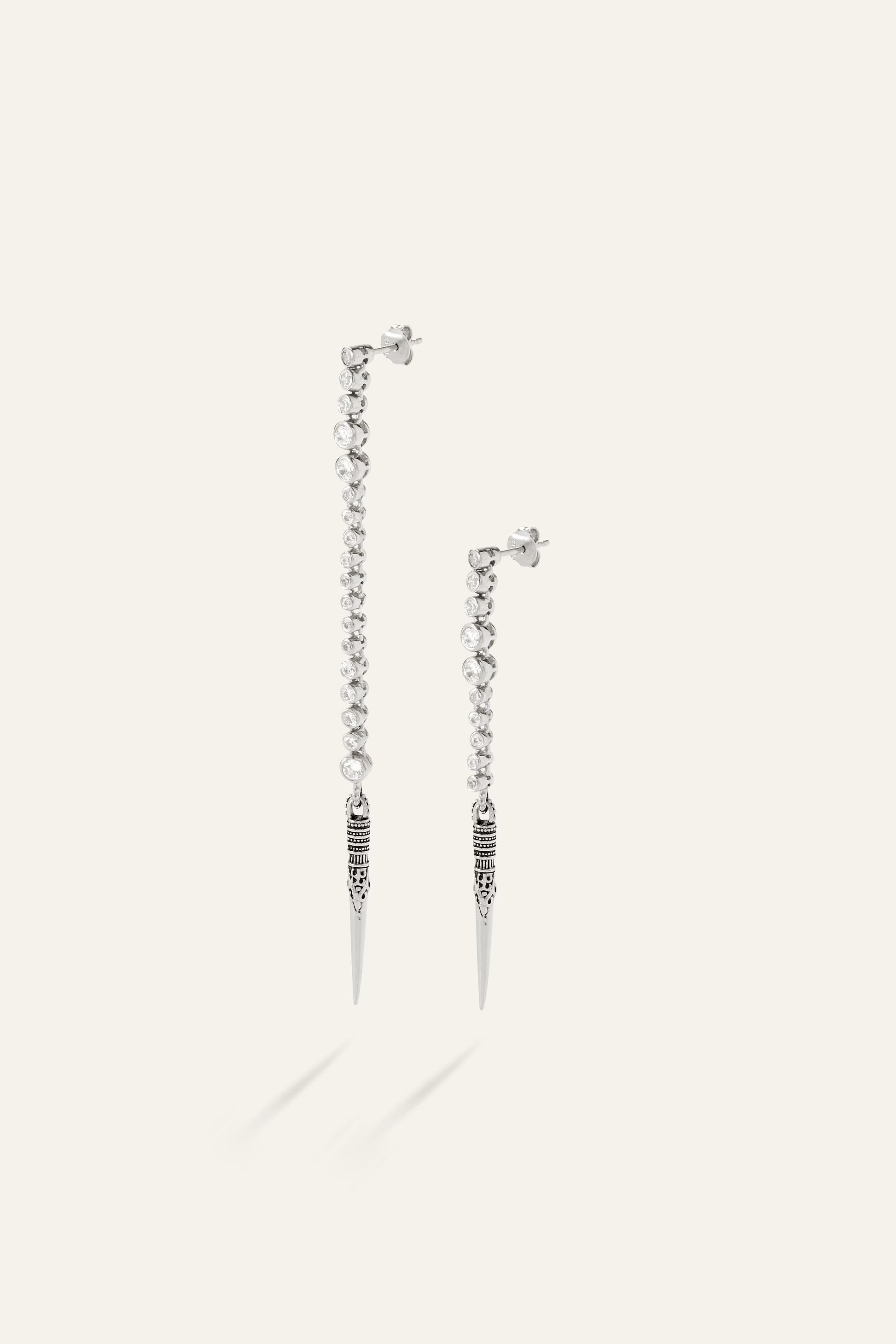 ba&sh Silver Earrings Tayanne Gray