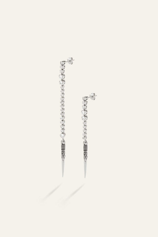 ba&sh Silver Earrings Tayanne Gray