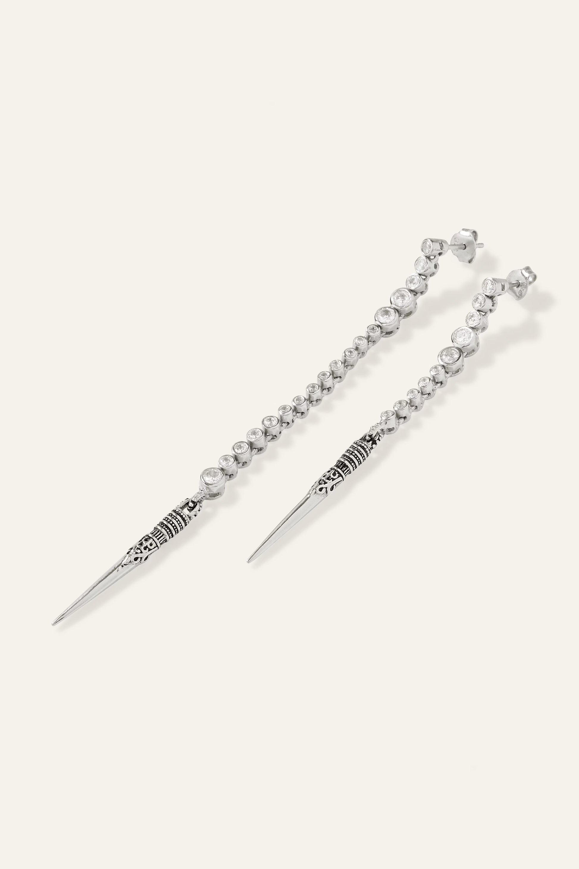 ba&sh Silver Earrings Tayanne Gray