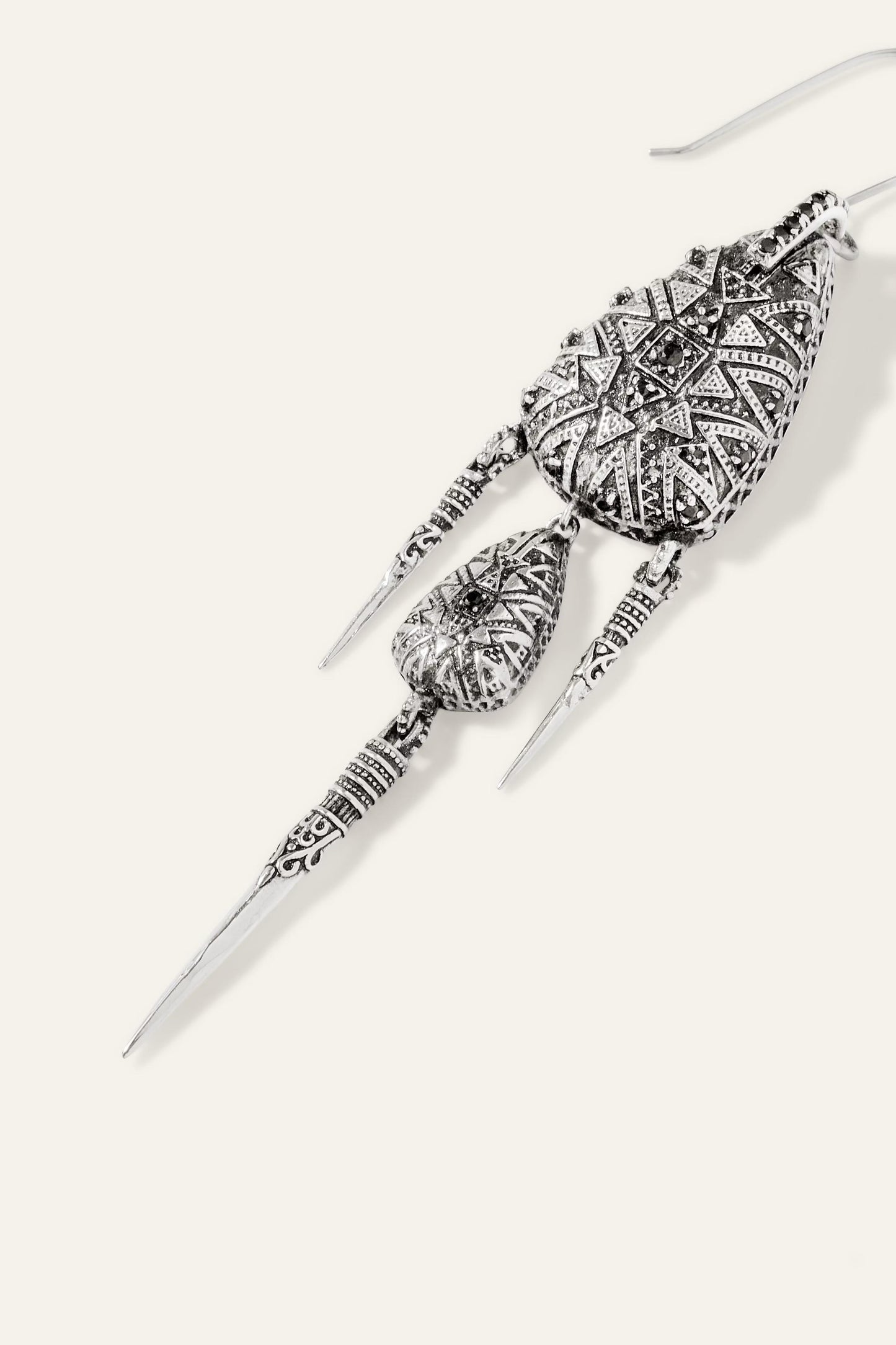 ba&sh Silver Earrings Savy Gray