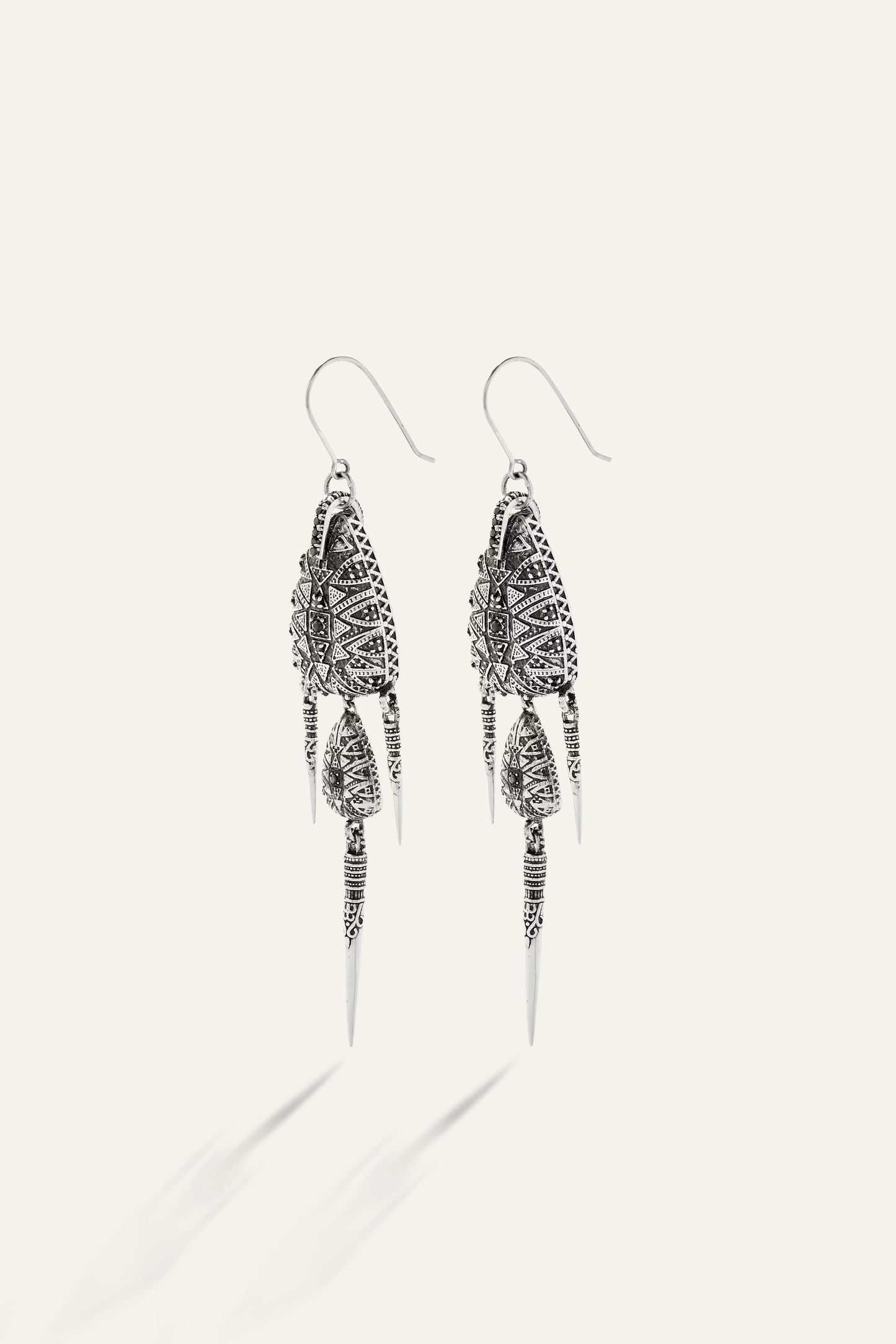 ba&sh Silver Earrings Savy Gray