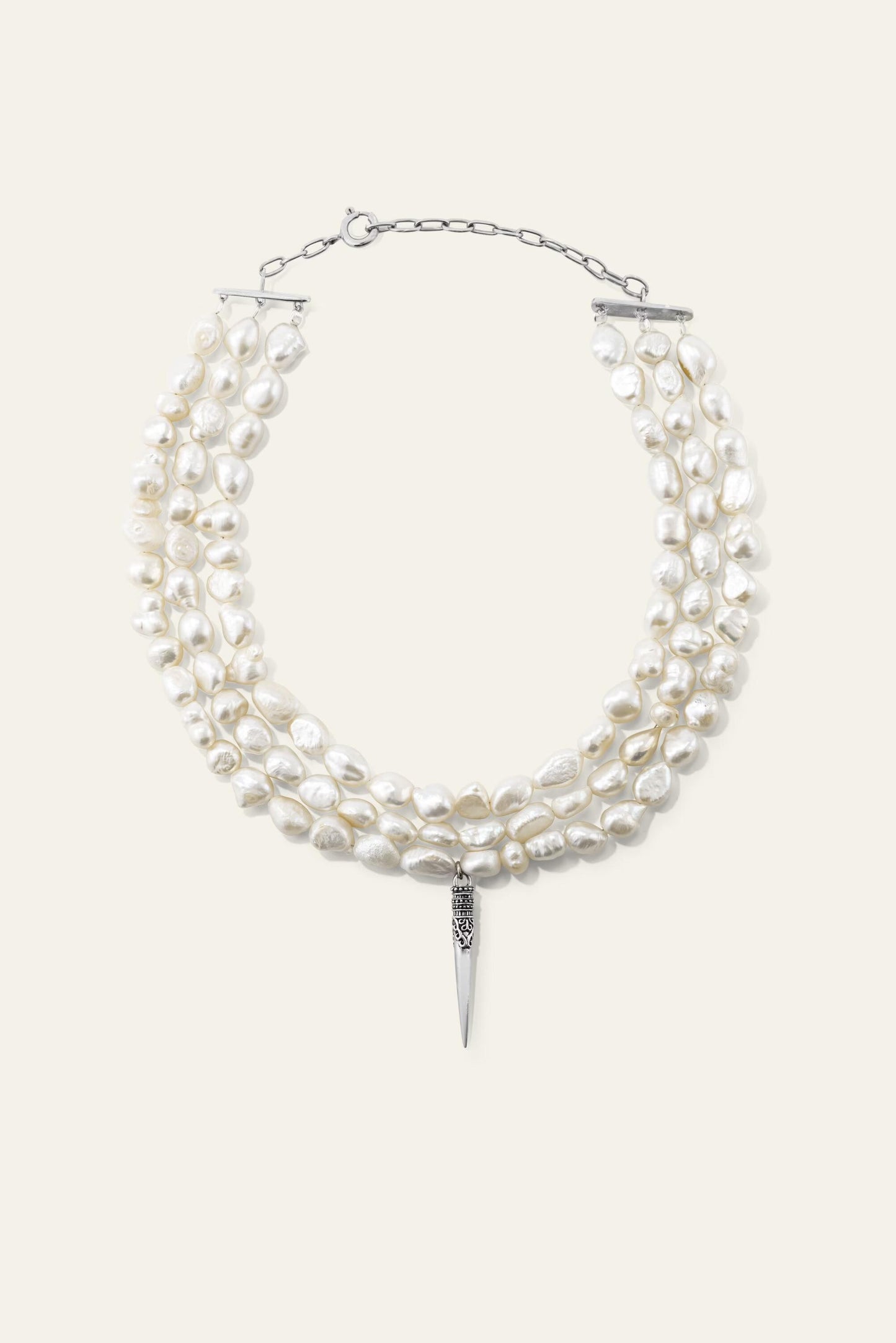 ba&sh Pearlnecklace Blanca Gray