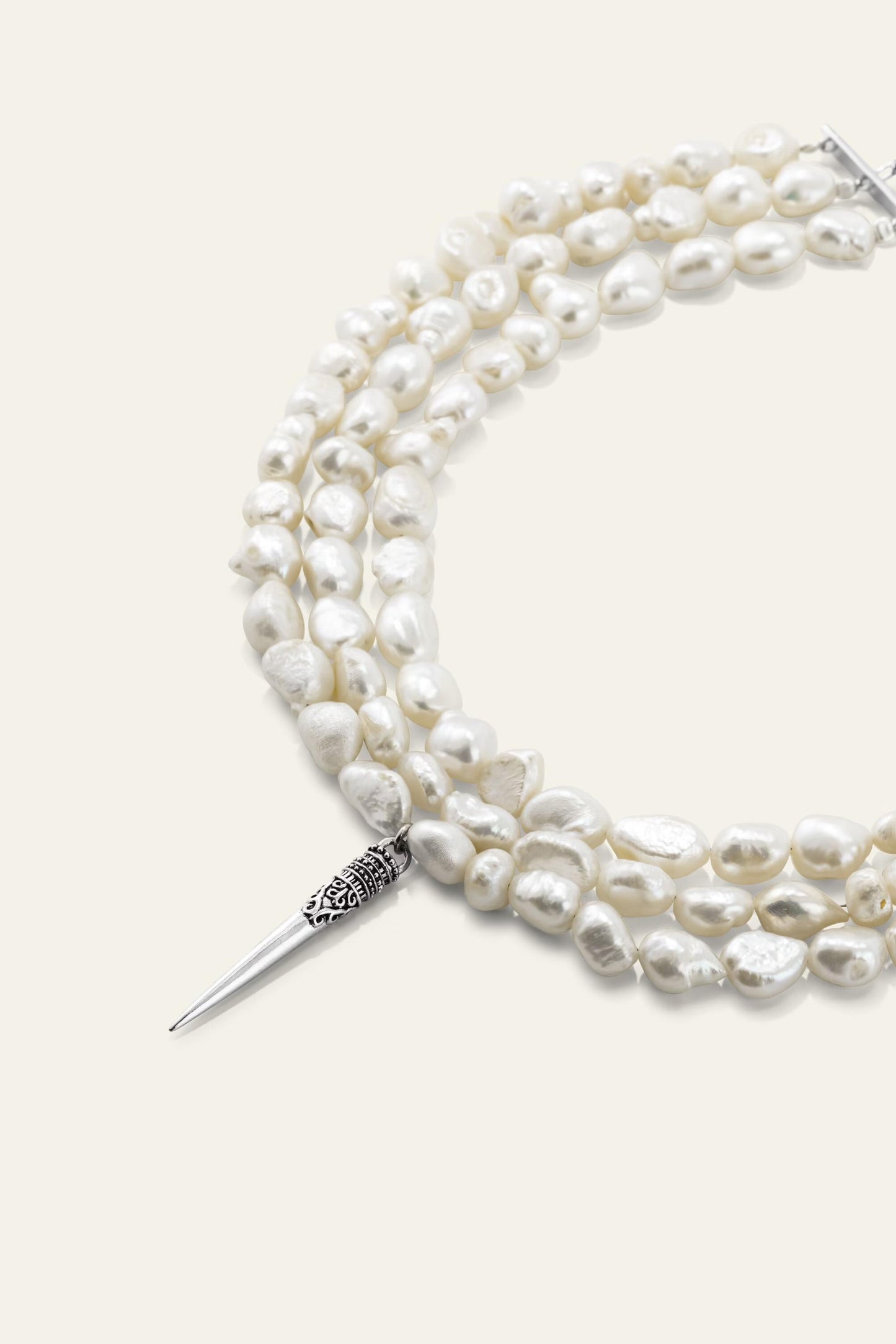 ba&sh Pearlnecklace Blanca Gray