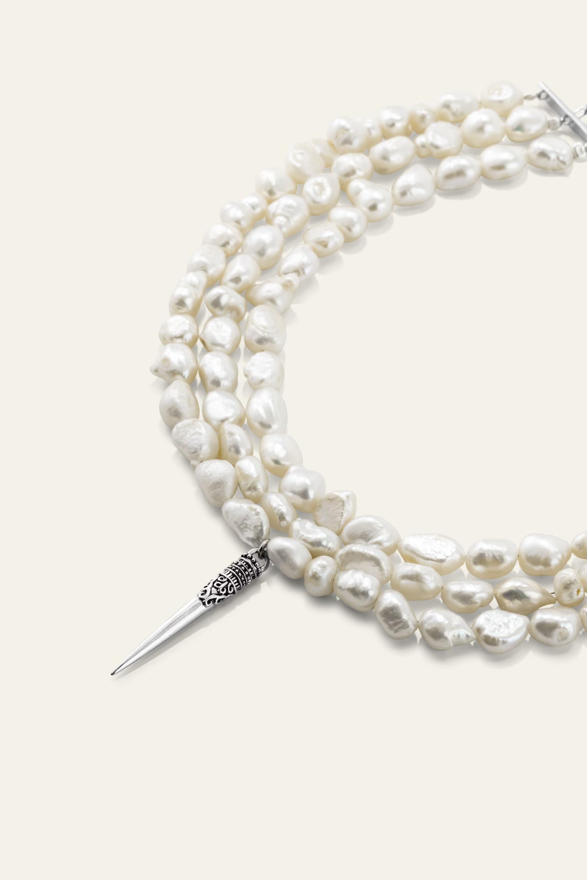 ba&sh Pearlnecklace Blanca Gray