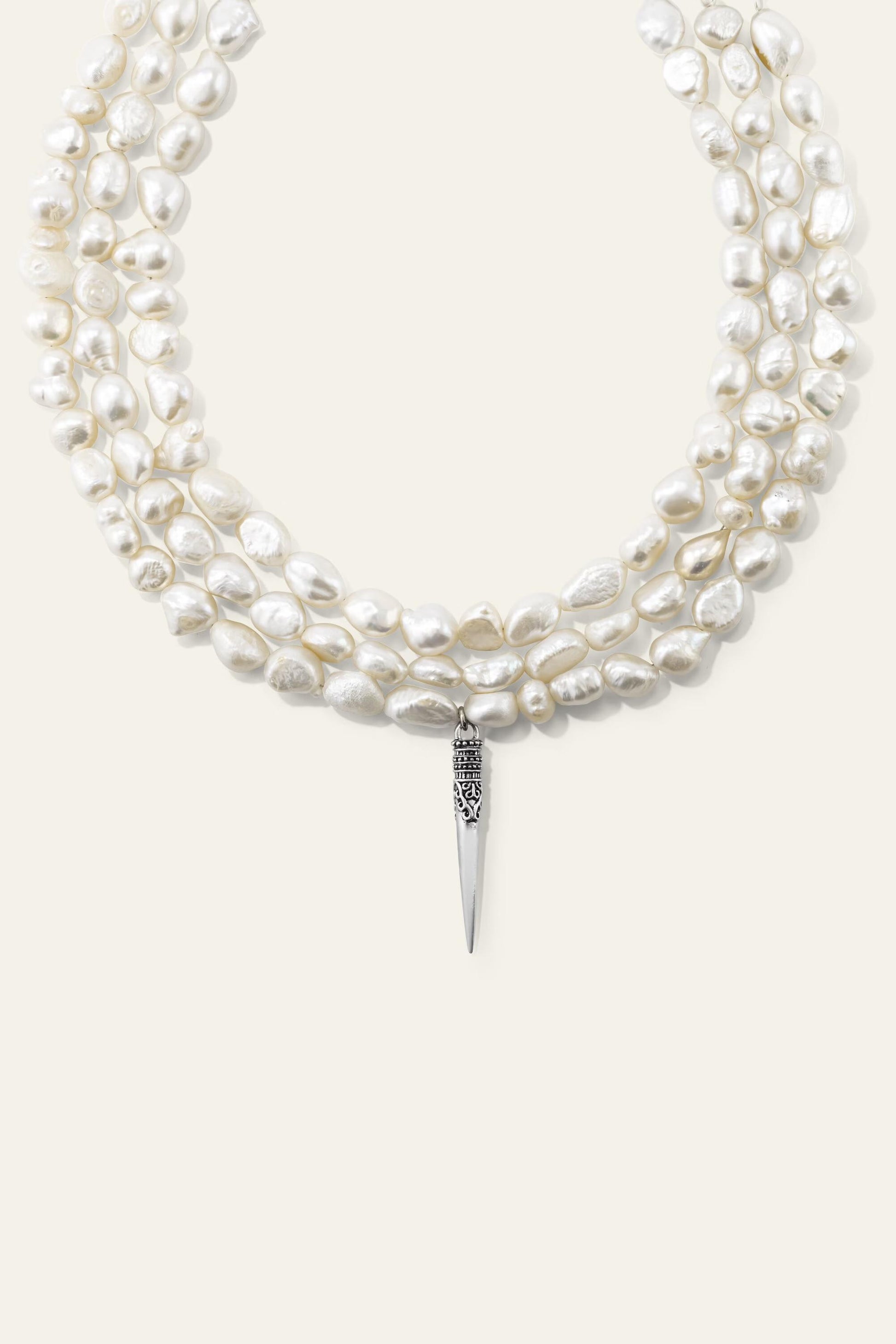 ba&sh Pearlnecklace Blanca Gray