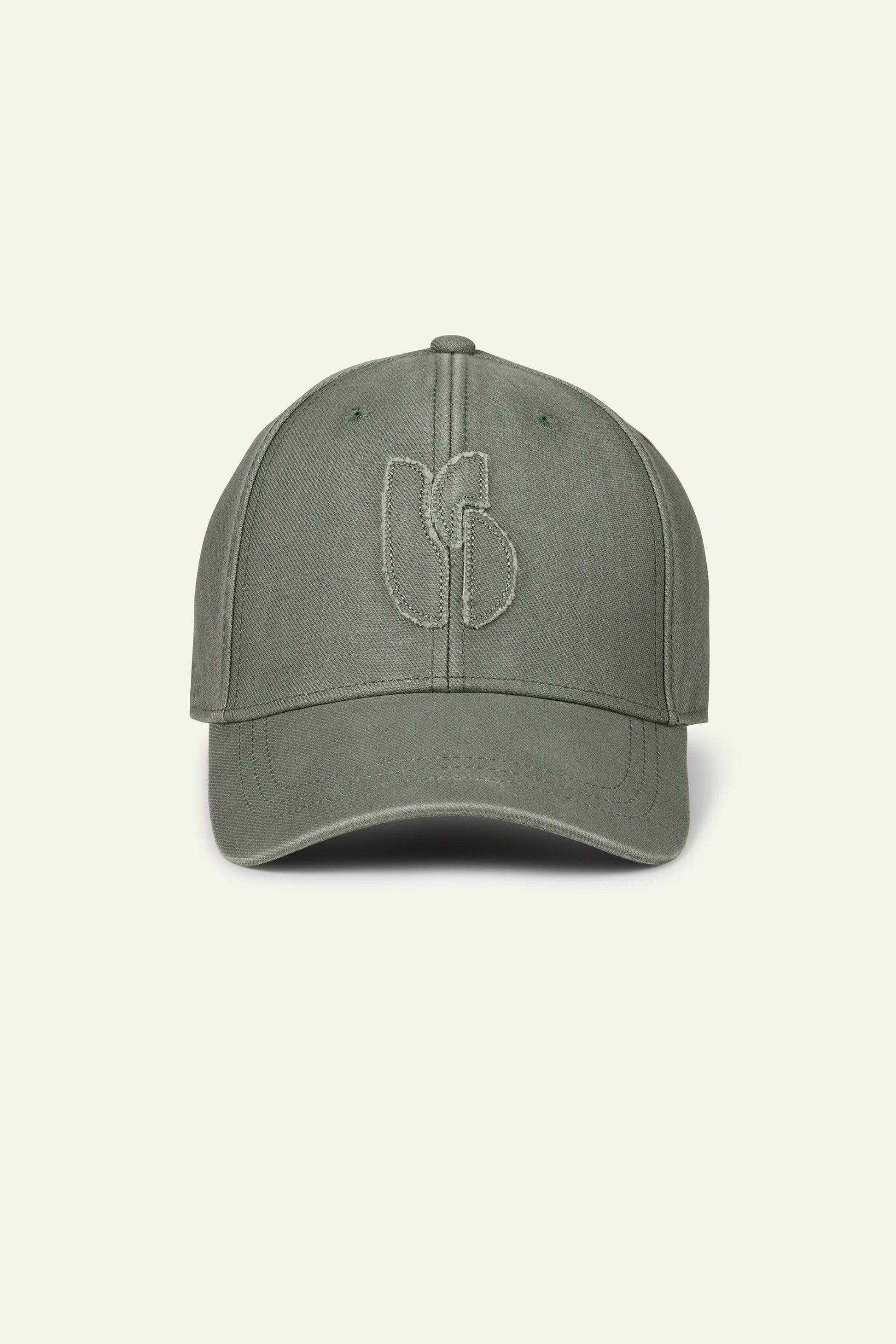 ba&sh Cotton Baseball Cap Halyce Green