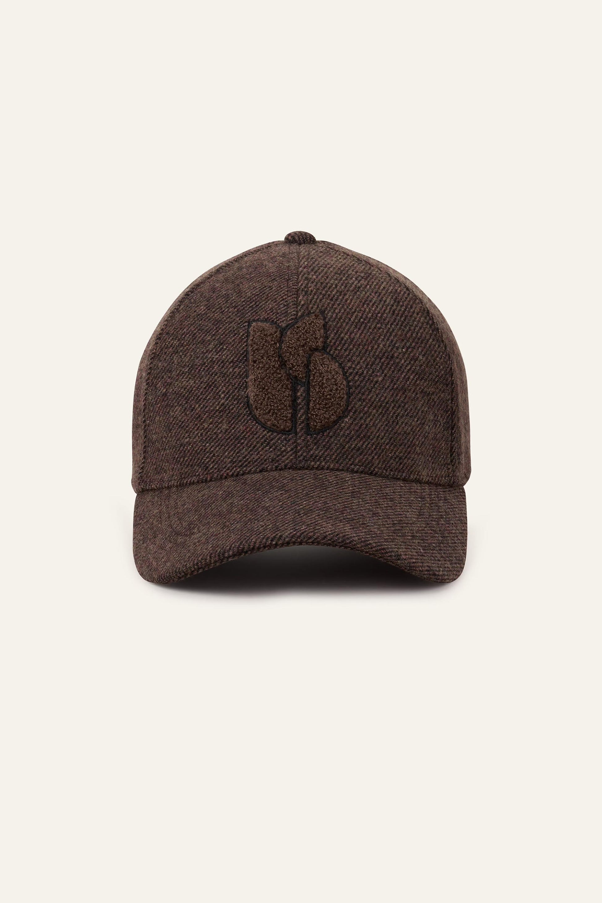 ba&sh Embroidered Baseball Cap Hugo Brown