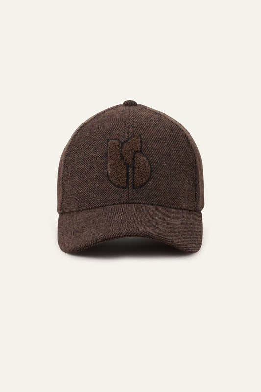 ba&sh Embroidered Baseball Cap Hugo Brown