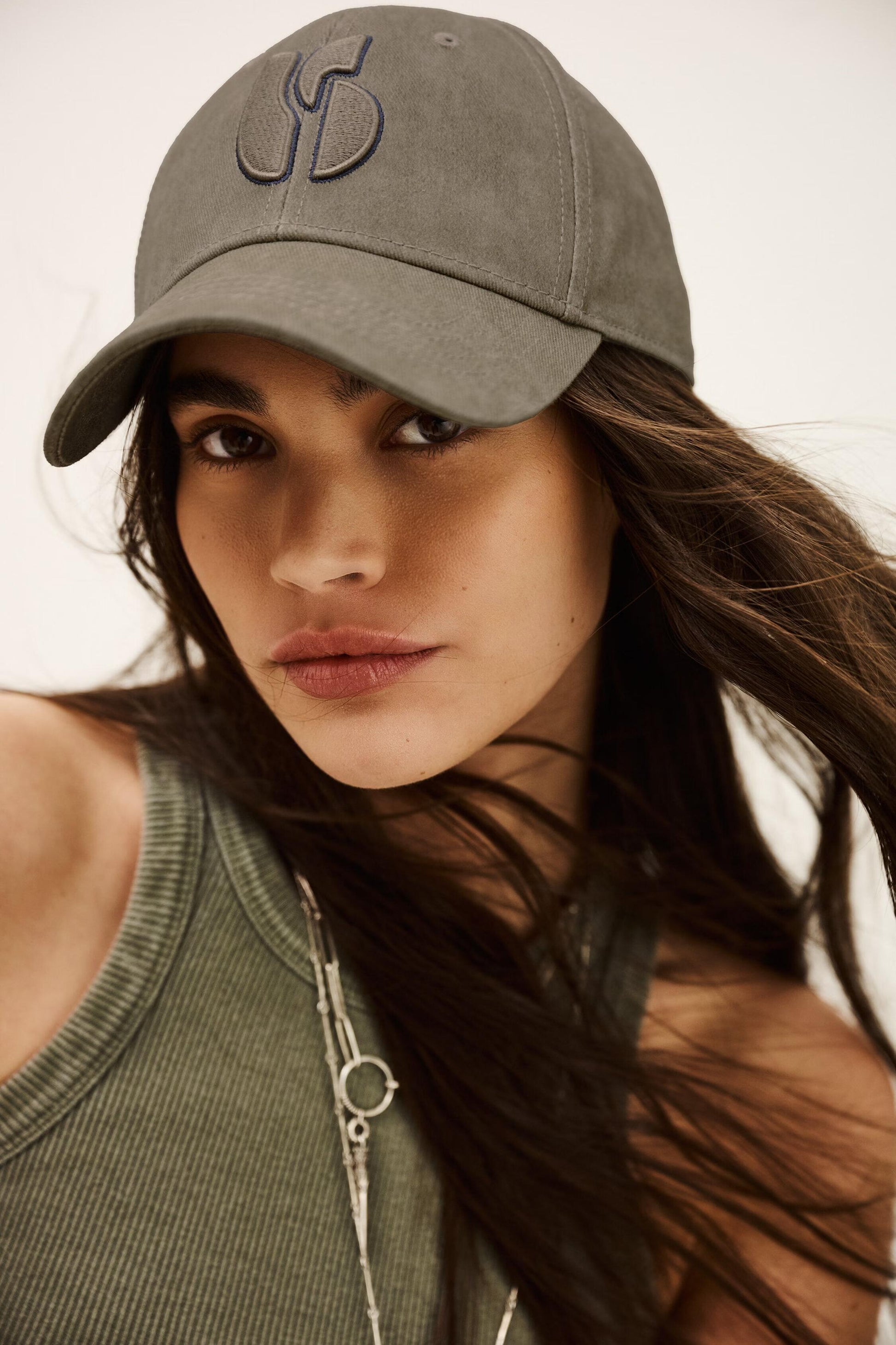 ba&sh Baseball Cap Hect Green