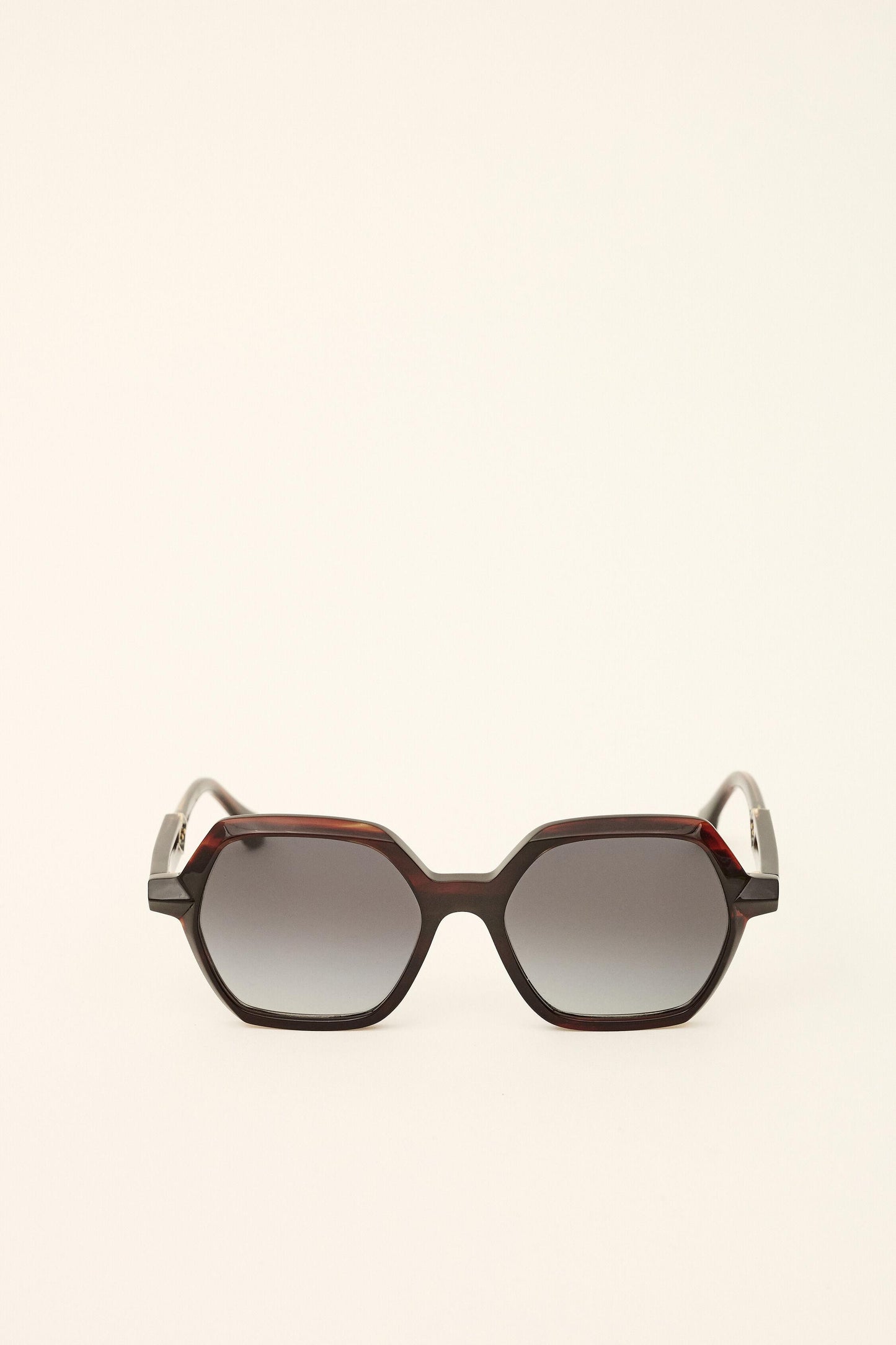 ba&sh Hexagonal Sunglasses Lizbet Red