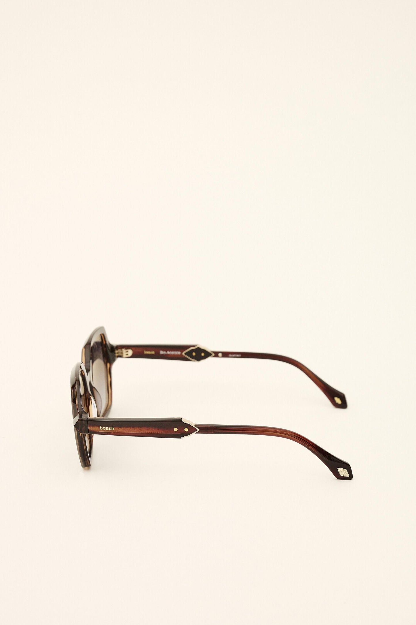 ba&sh Hexagonal Sunglasses Lizbet Red