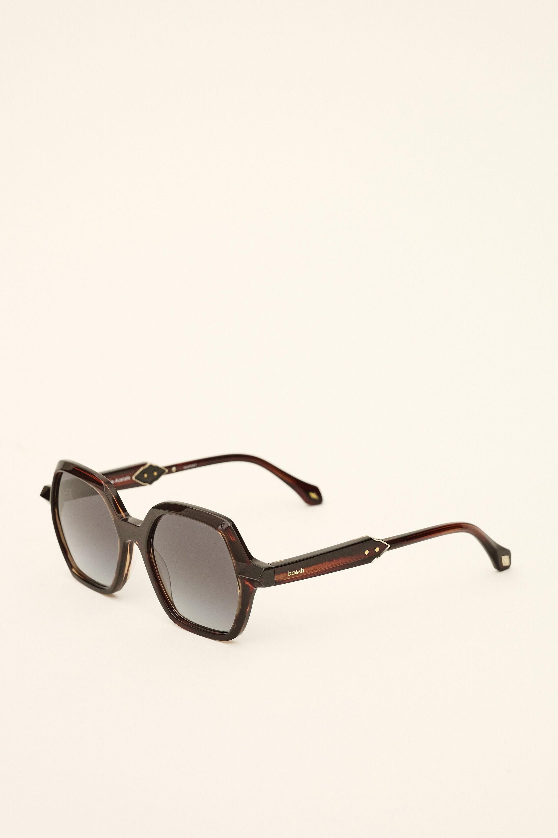 ba&sh Hexagonal Sunglasses Lizbet Red