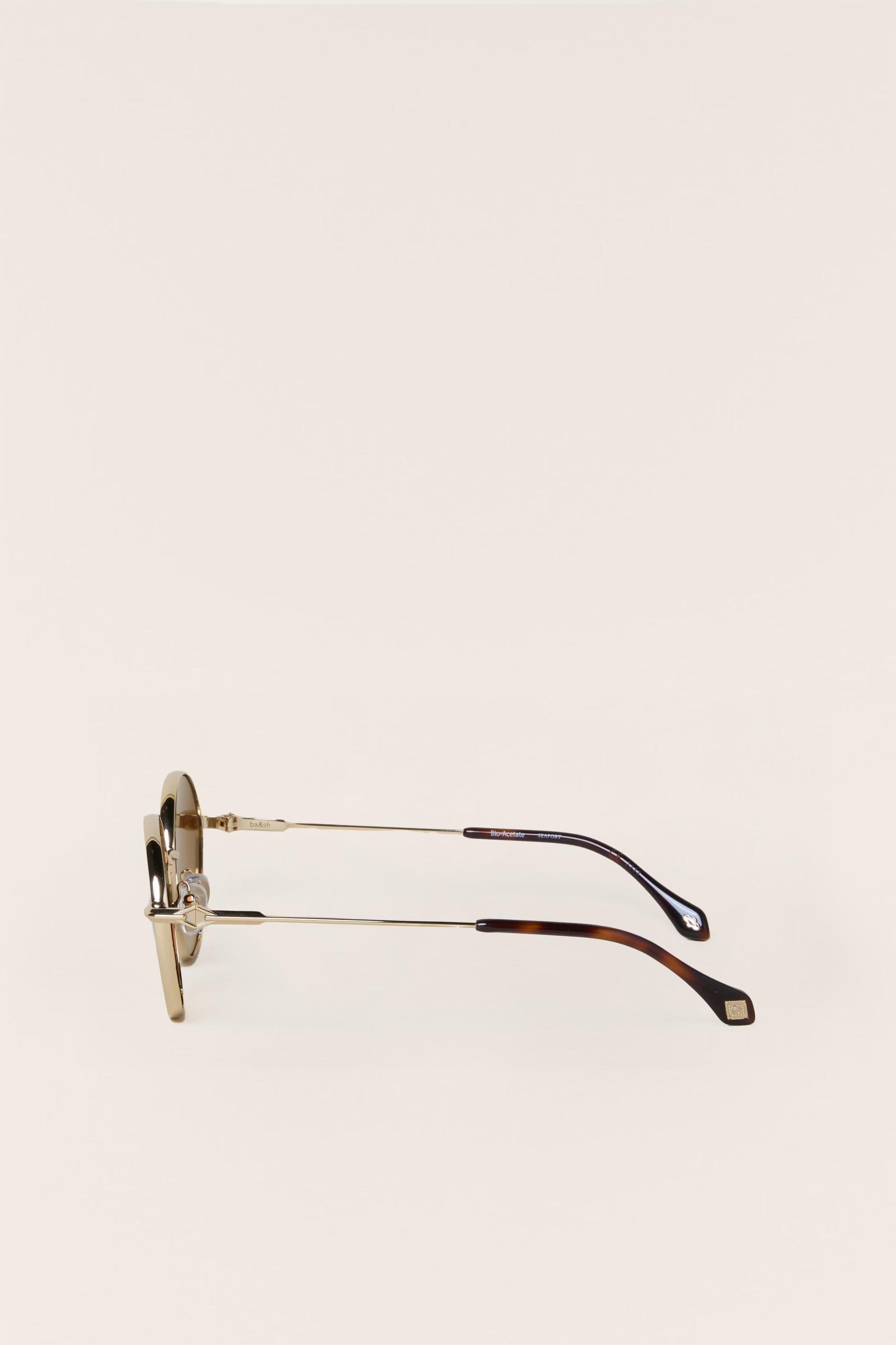 ba&sh Metal Sunglasses Liora Brown
