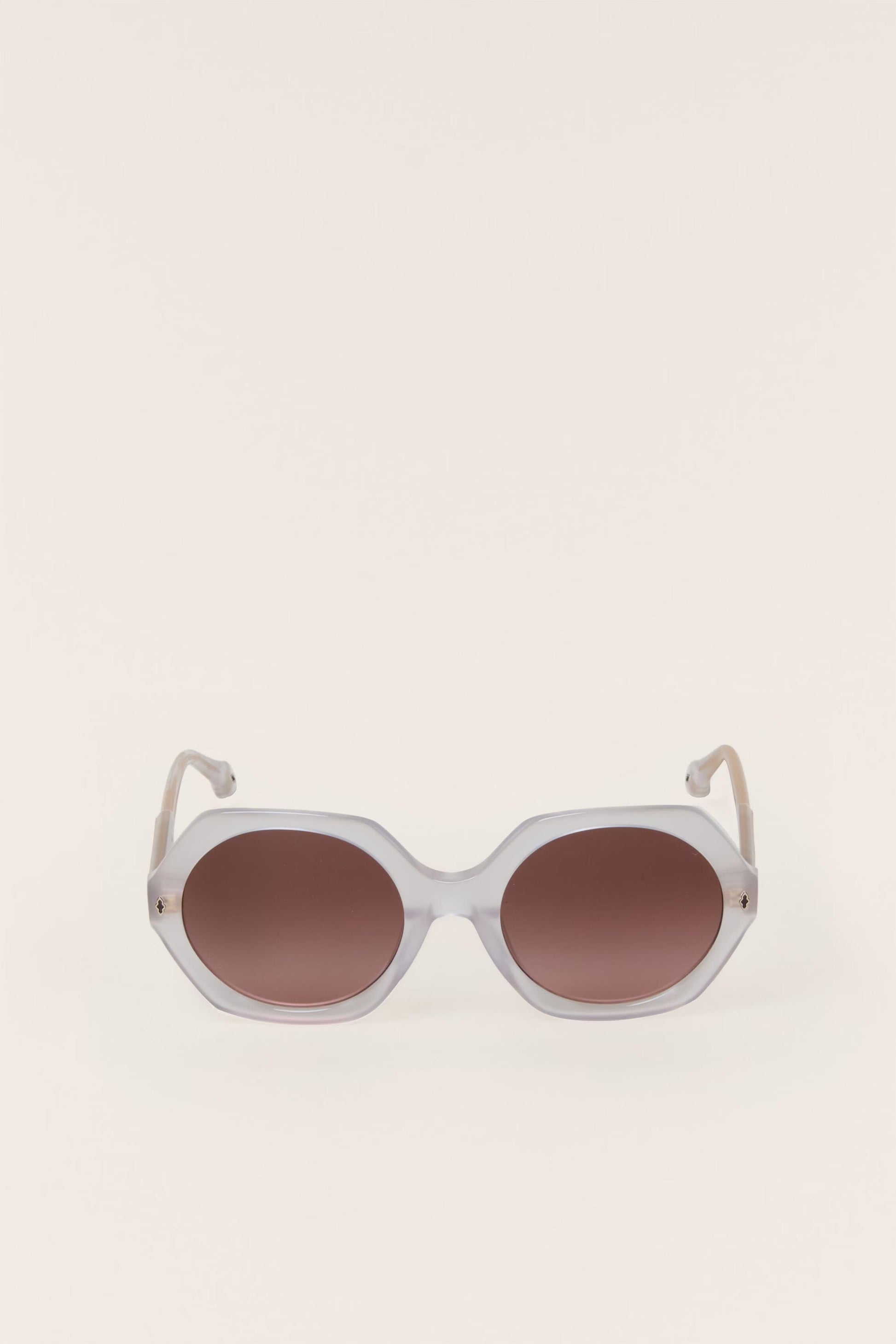 ba&sh Round Sunglasses Luny Gray