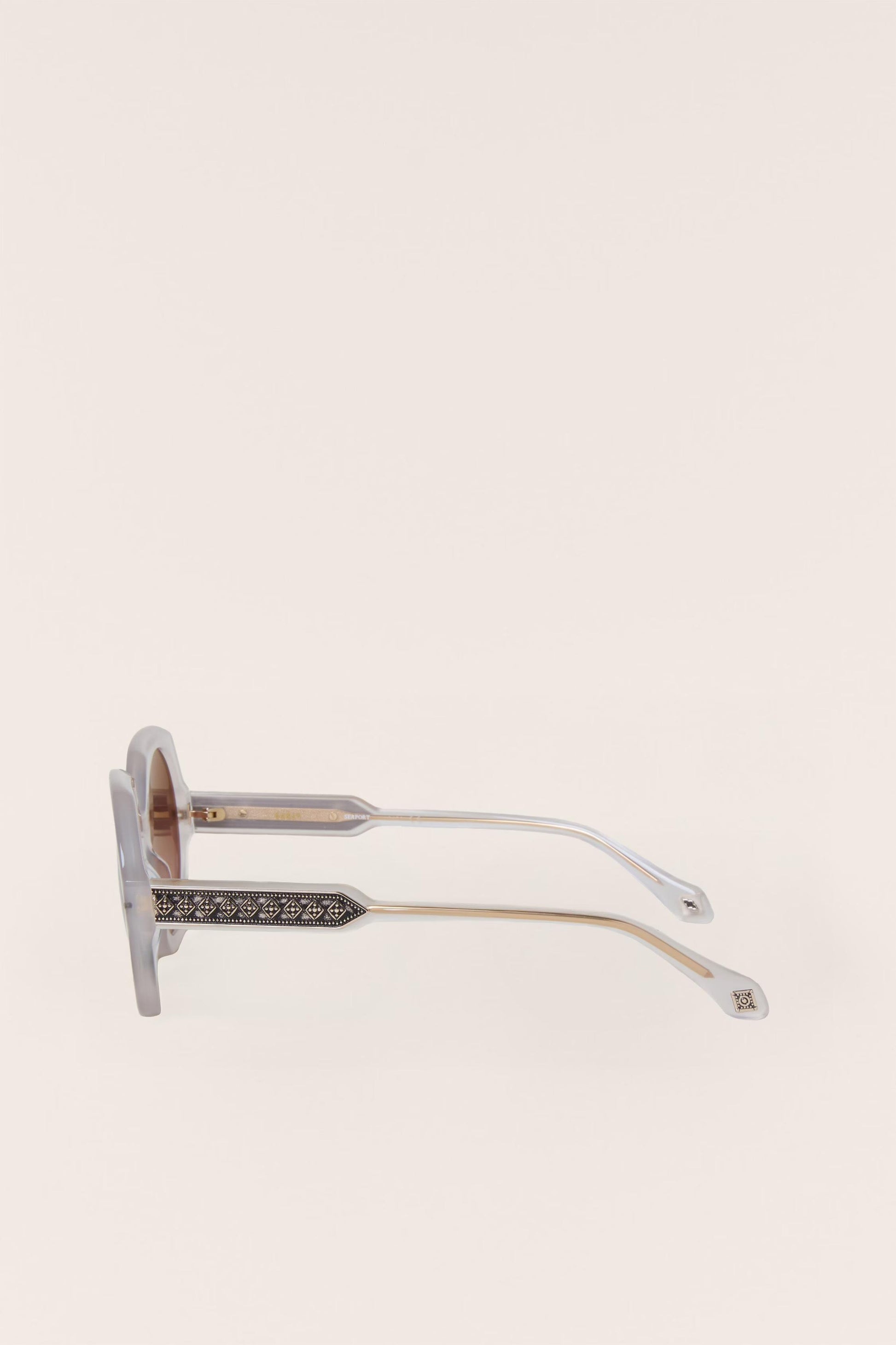 ba&sh Round Sunglasses Luny Gray