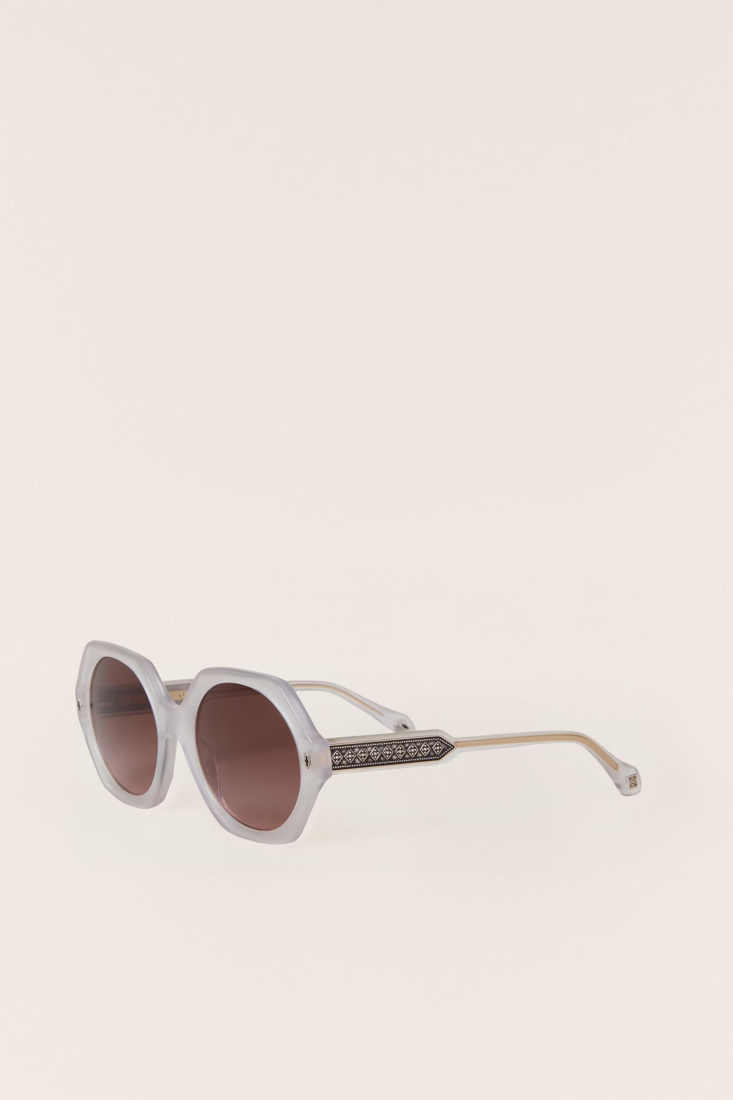 ba&sh Round Sunglasses Luny Gray