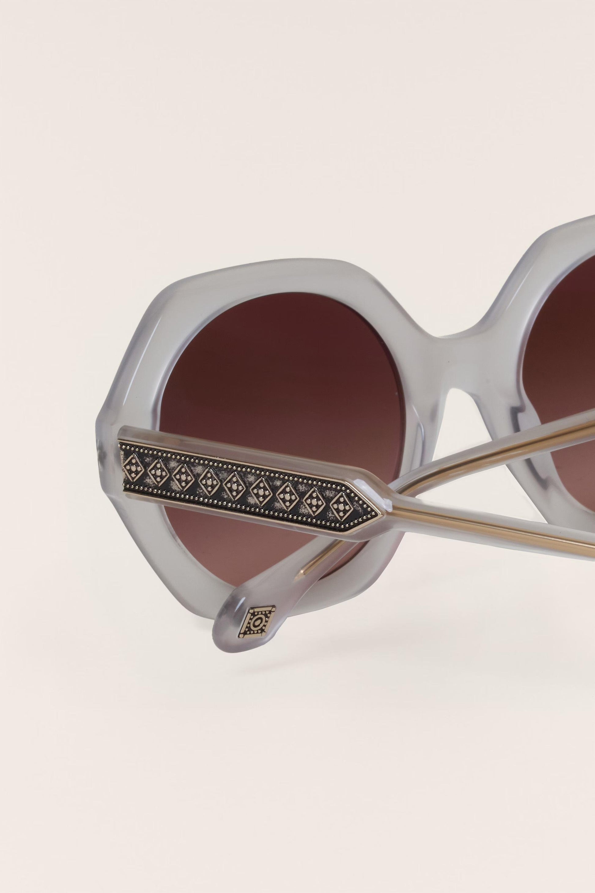 ba&sh Round Sunglasses Luny Gray