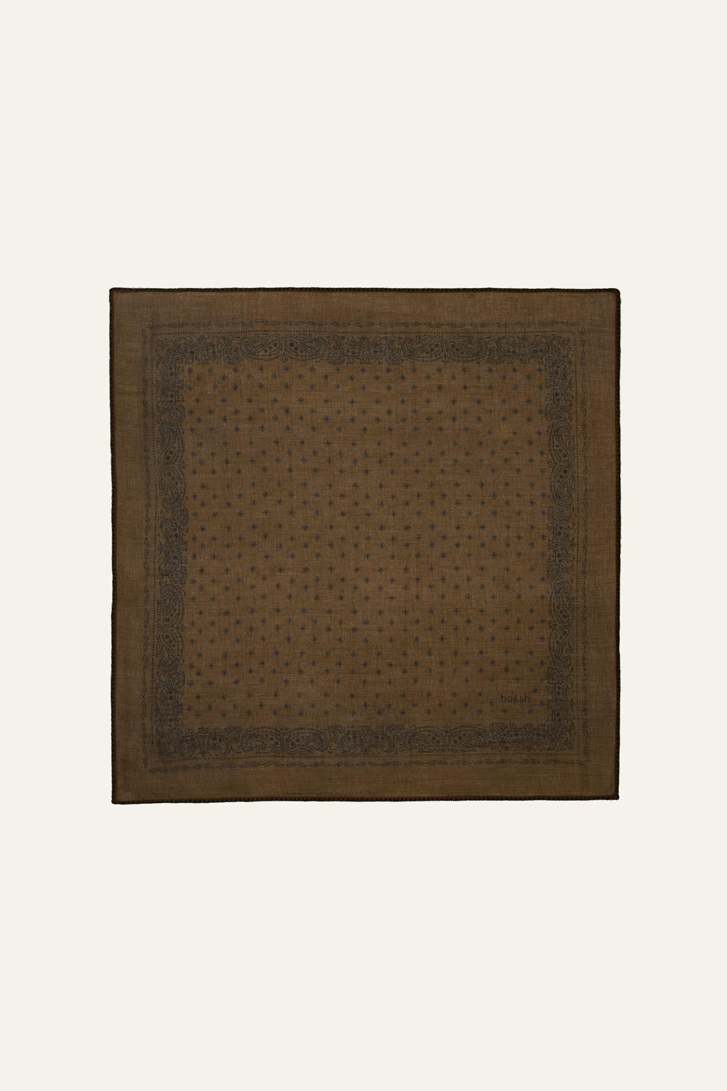 ba&sh Patterned Bandana Scarf Fary Green