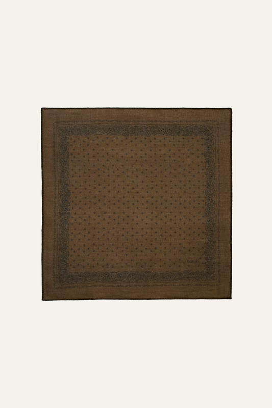 ba&sh Patterned Bandana Scarf Fary Green