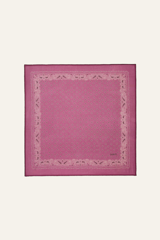 ba&sh Patterned Bandana Scarf Fary Pink