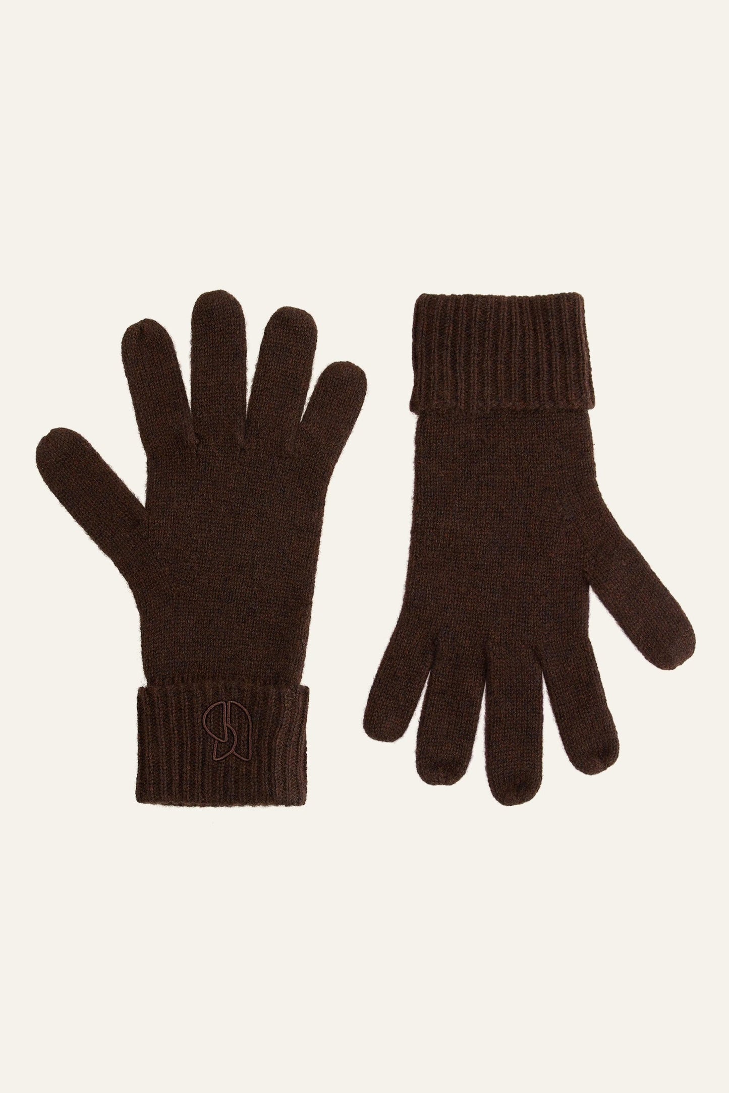 ba&sh Cashmere Gloves Cimon Brown