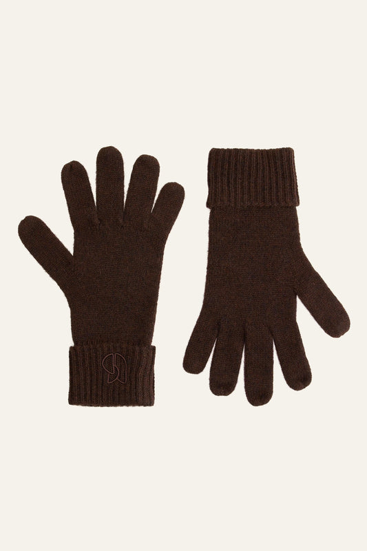 ba&sh Cashmere Gloves Cimon Brown