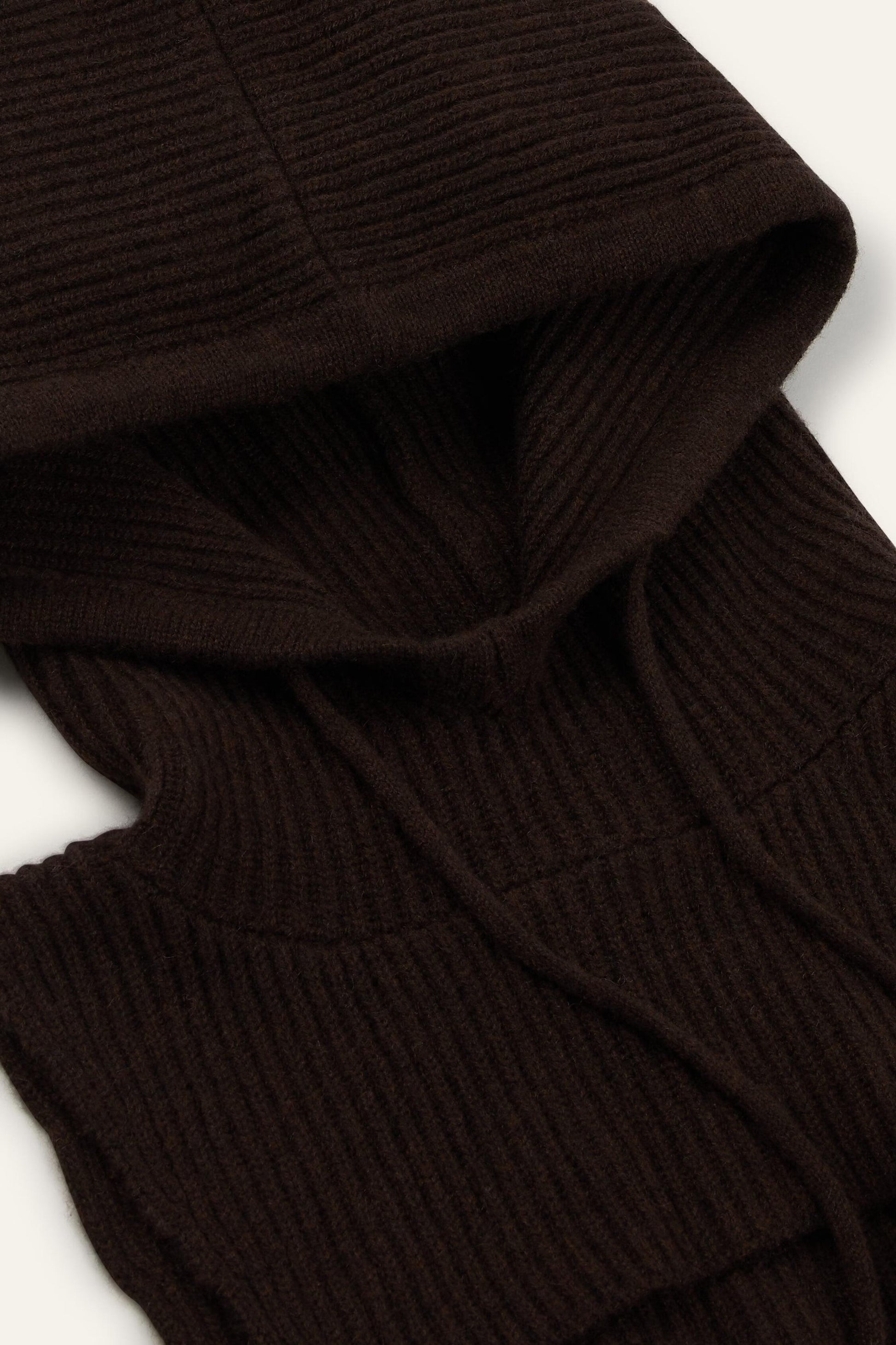 ba&sh Hooded Neck Warmer Cadetto Brown