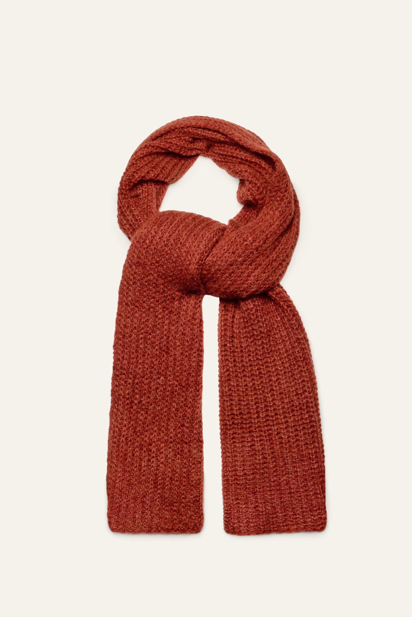 ba&sh Knitted Scarf Bahia Brown