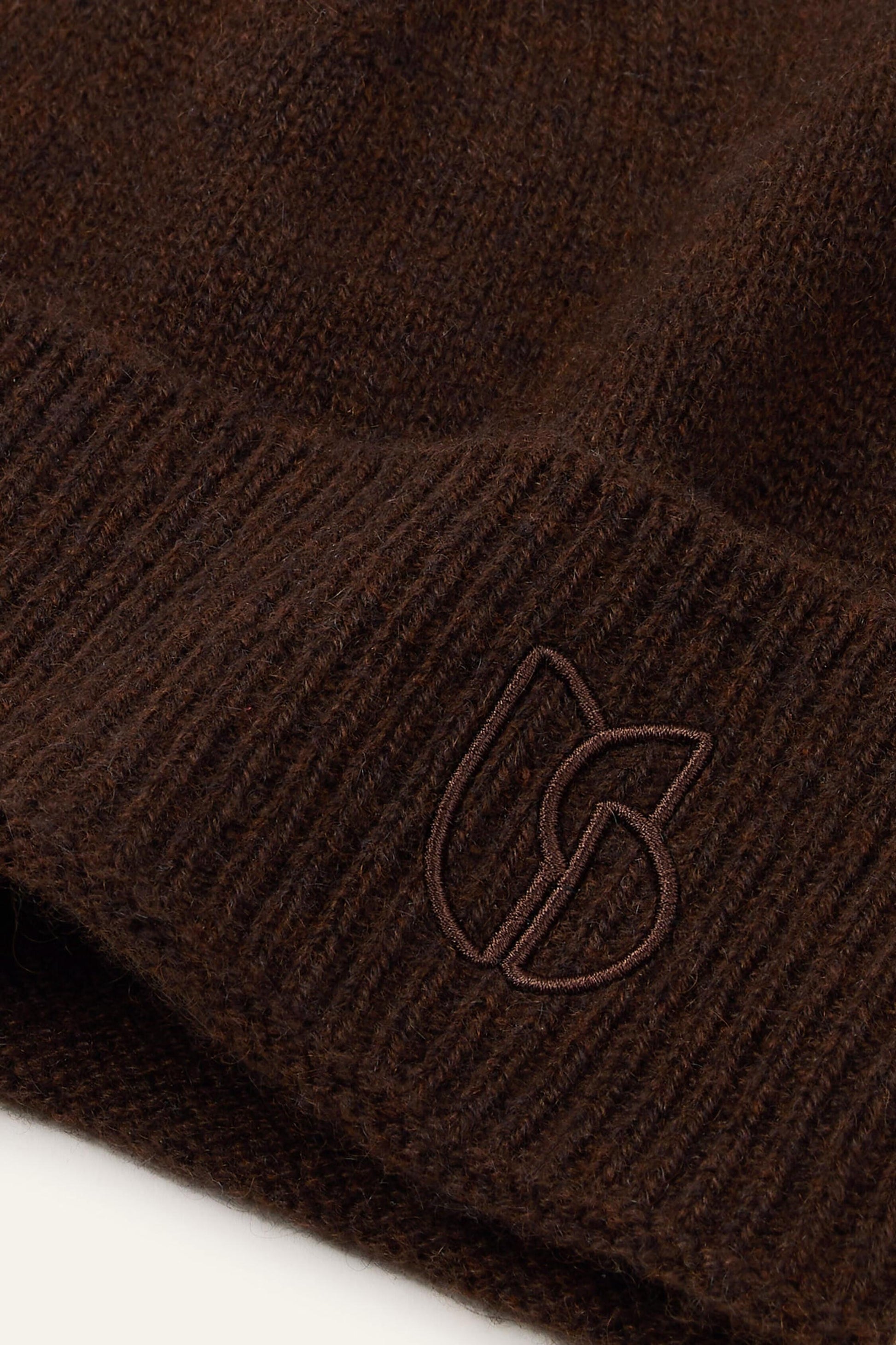 ba&sh Cashmere Beanie Hat Cobo Brown